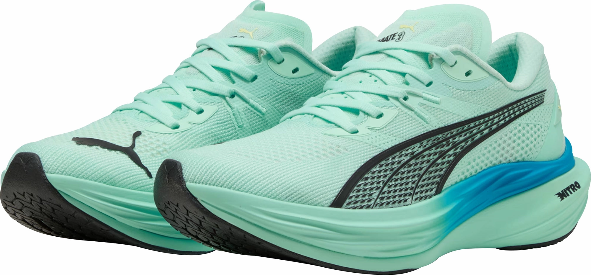 Puma Deviate Nitro 3 Mens Running Shoes - Green Elite Speed Runners