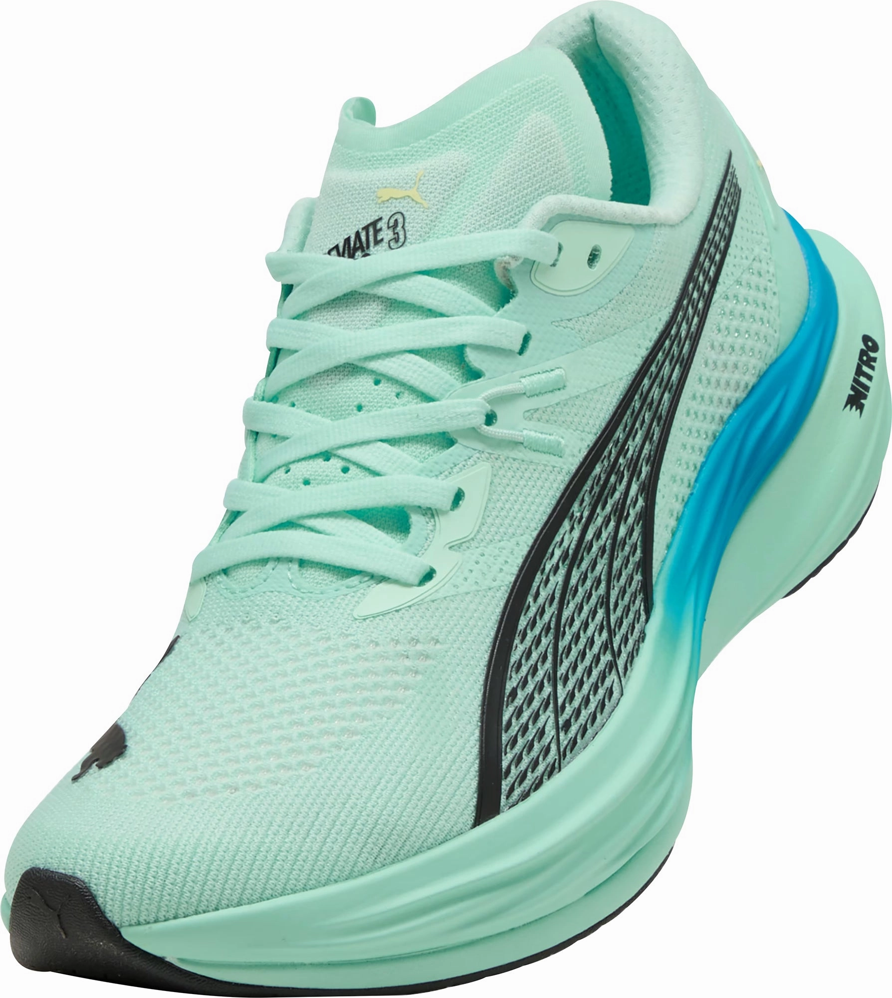 Puma Deviate Nitro 3 Mens Running Shoes - Green Elite Speed Runners