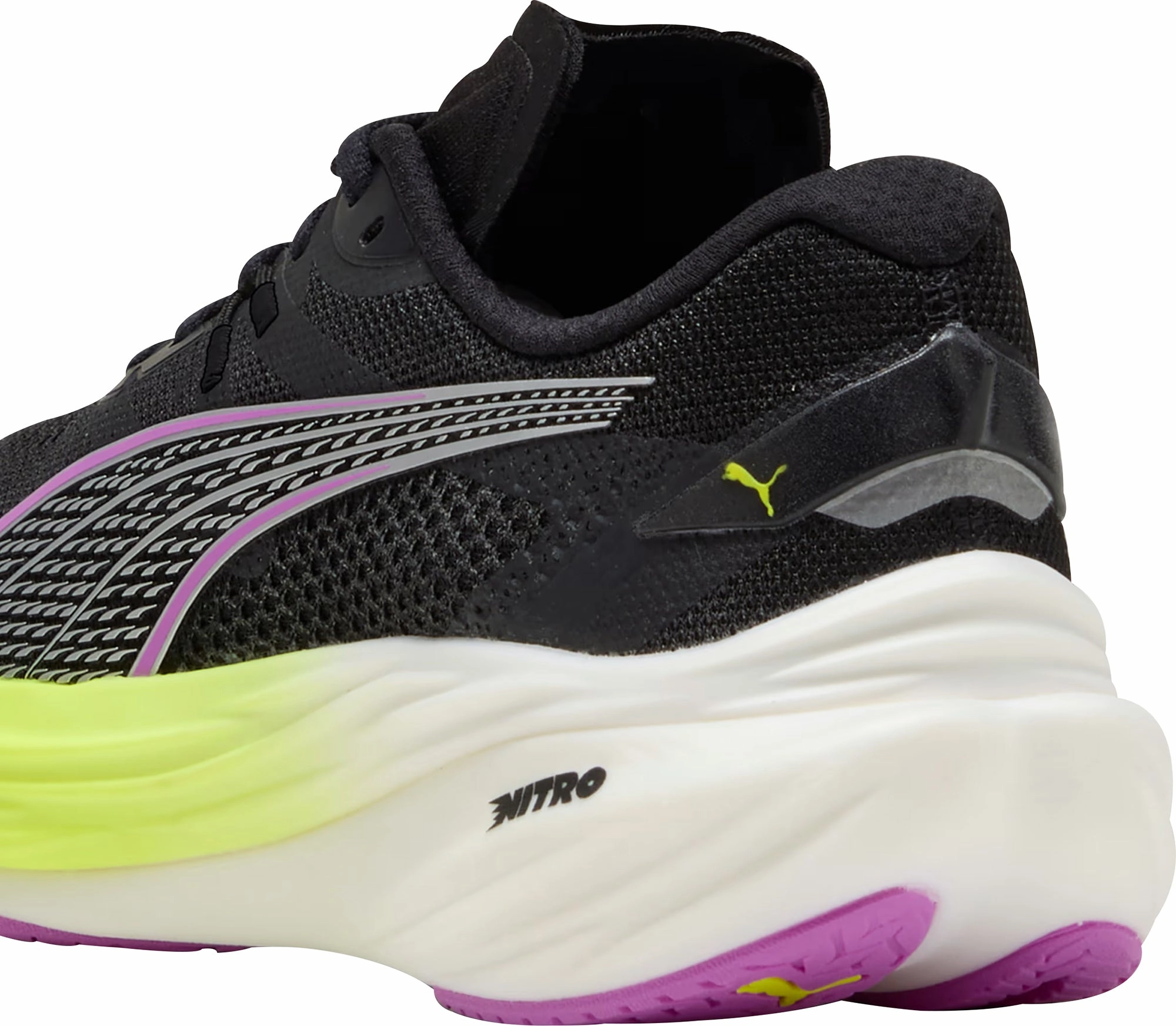 Puma Deviate Nitro 3 Womens Running Shoes - Black Performance Fit Sneakers
