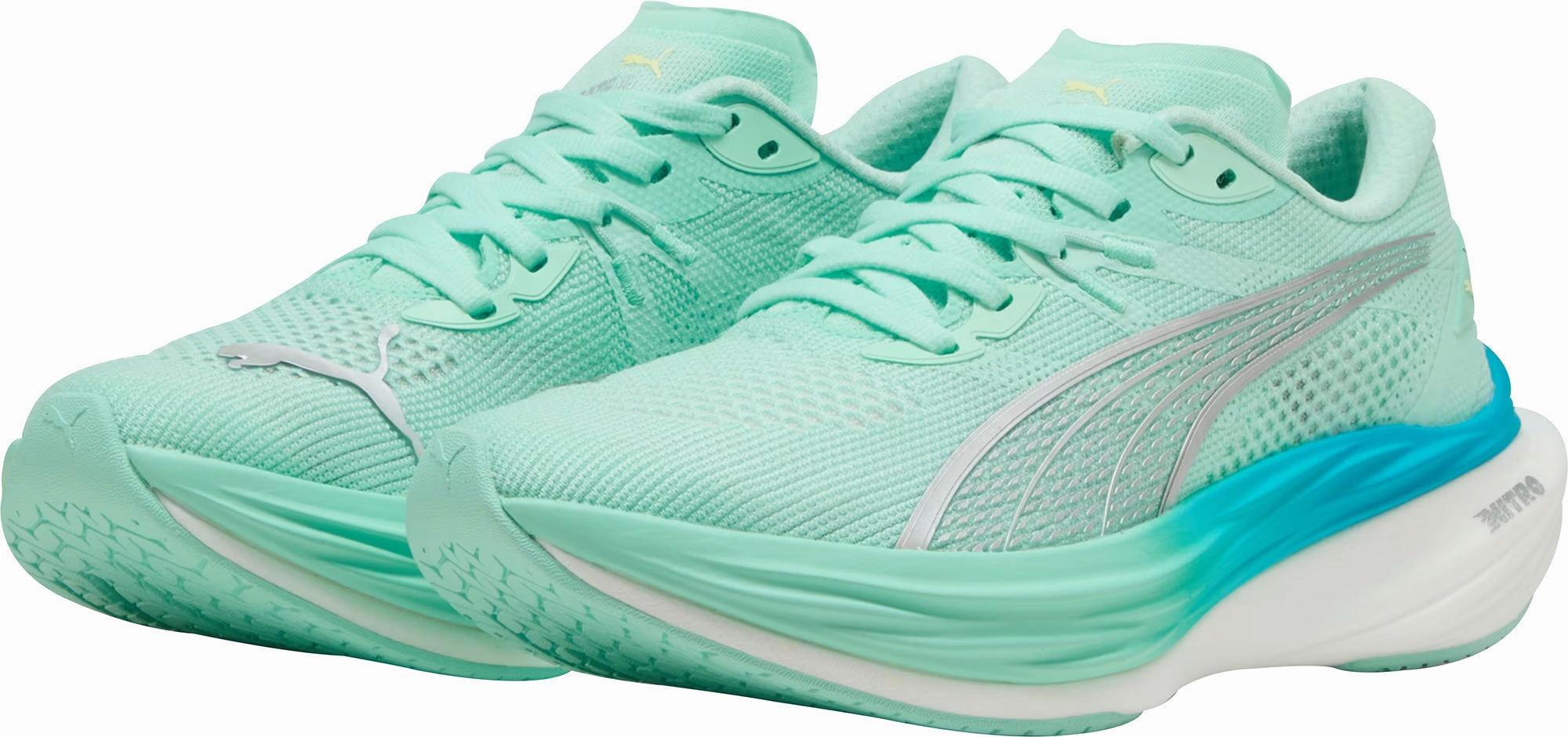 Puma Deviate Nitro 3 Womens Running Shoes - Green Elite Speed Runners