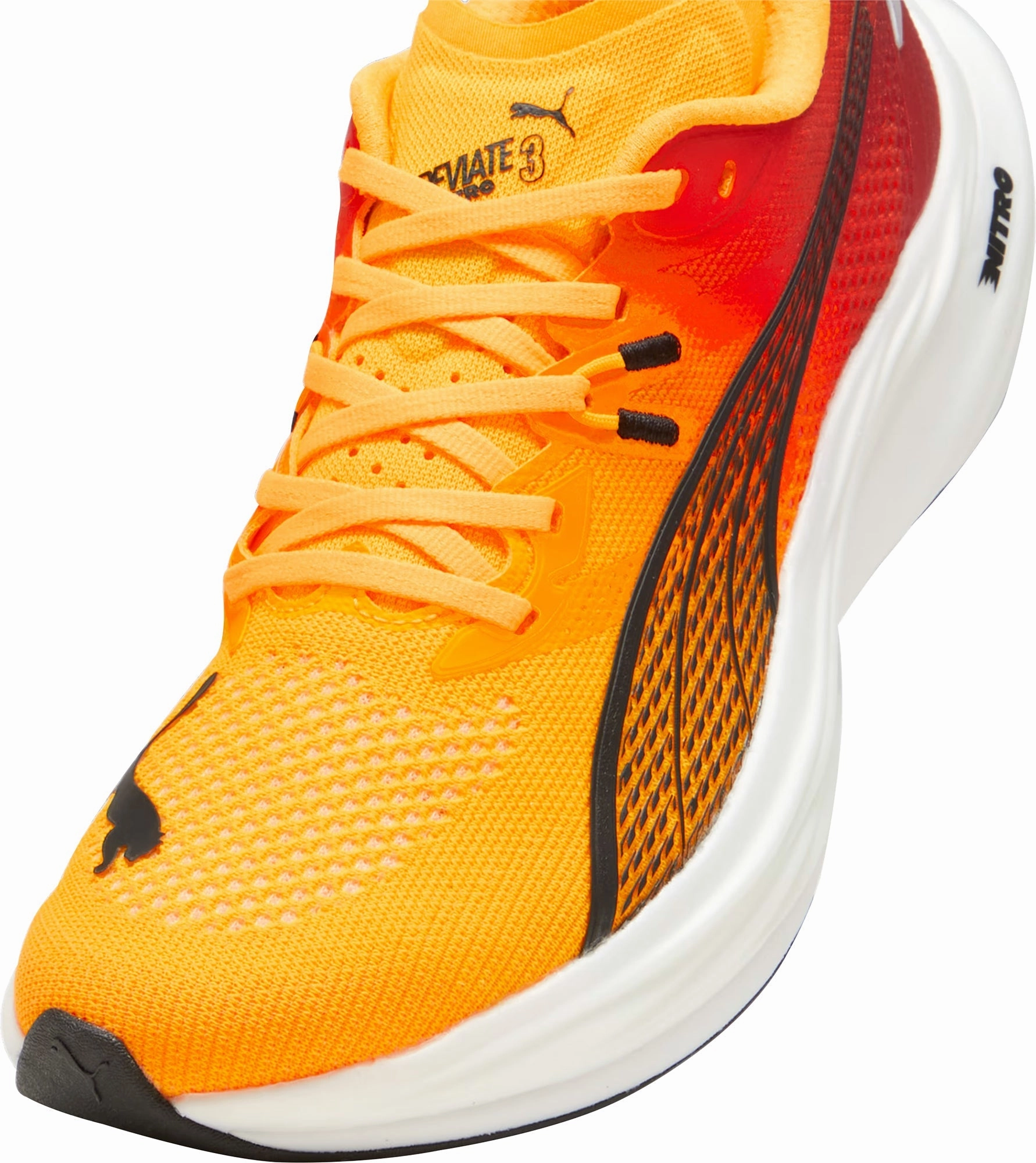Puma Deviate Nitro 3 Womens Running Shoes - Orange Elite Speed Runners