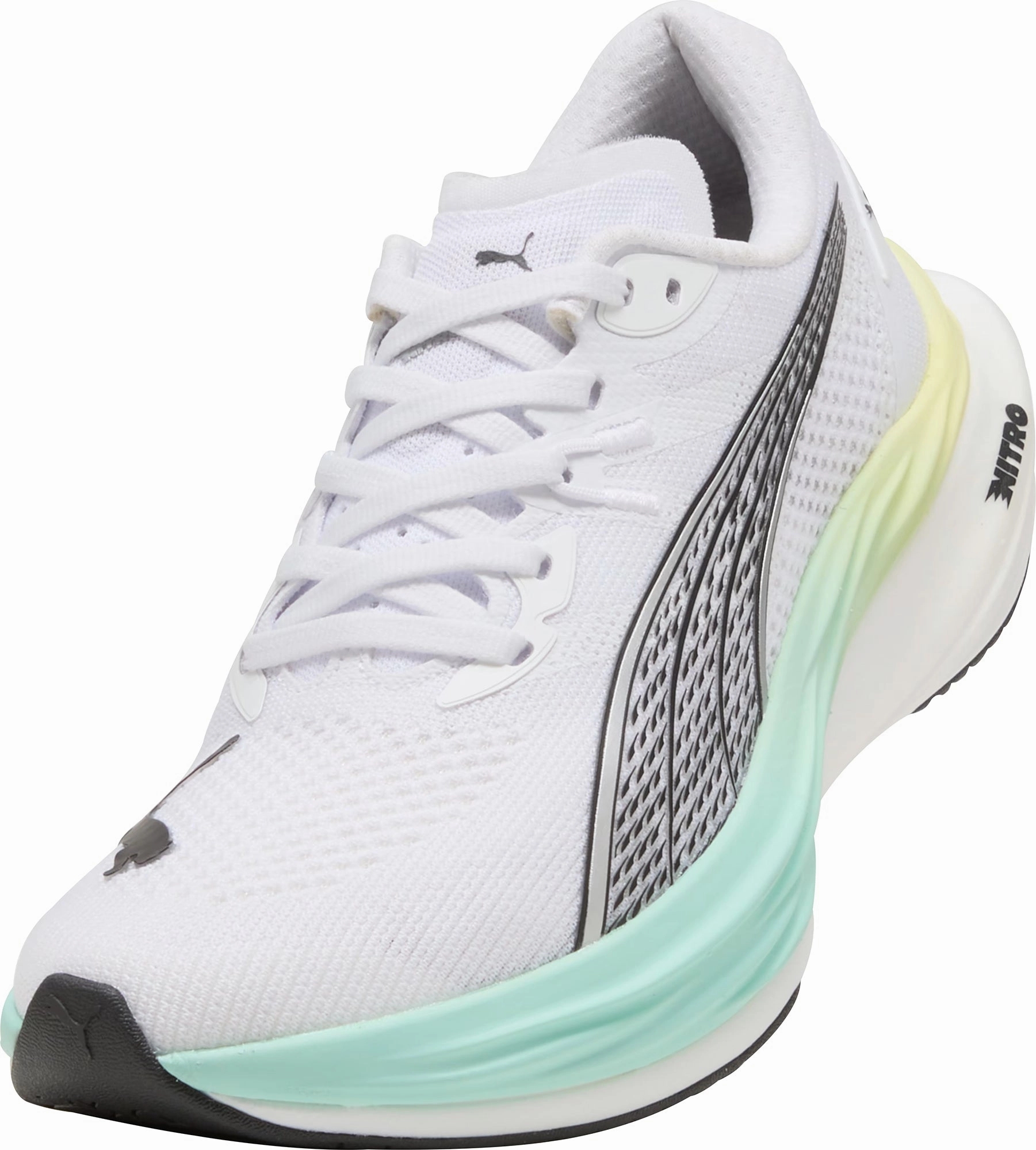 Puma Deviate Nitro 3 Womens Running Shoes - White Elite Speed Runners