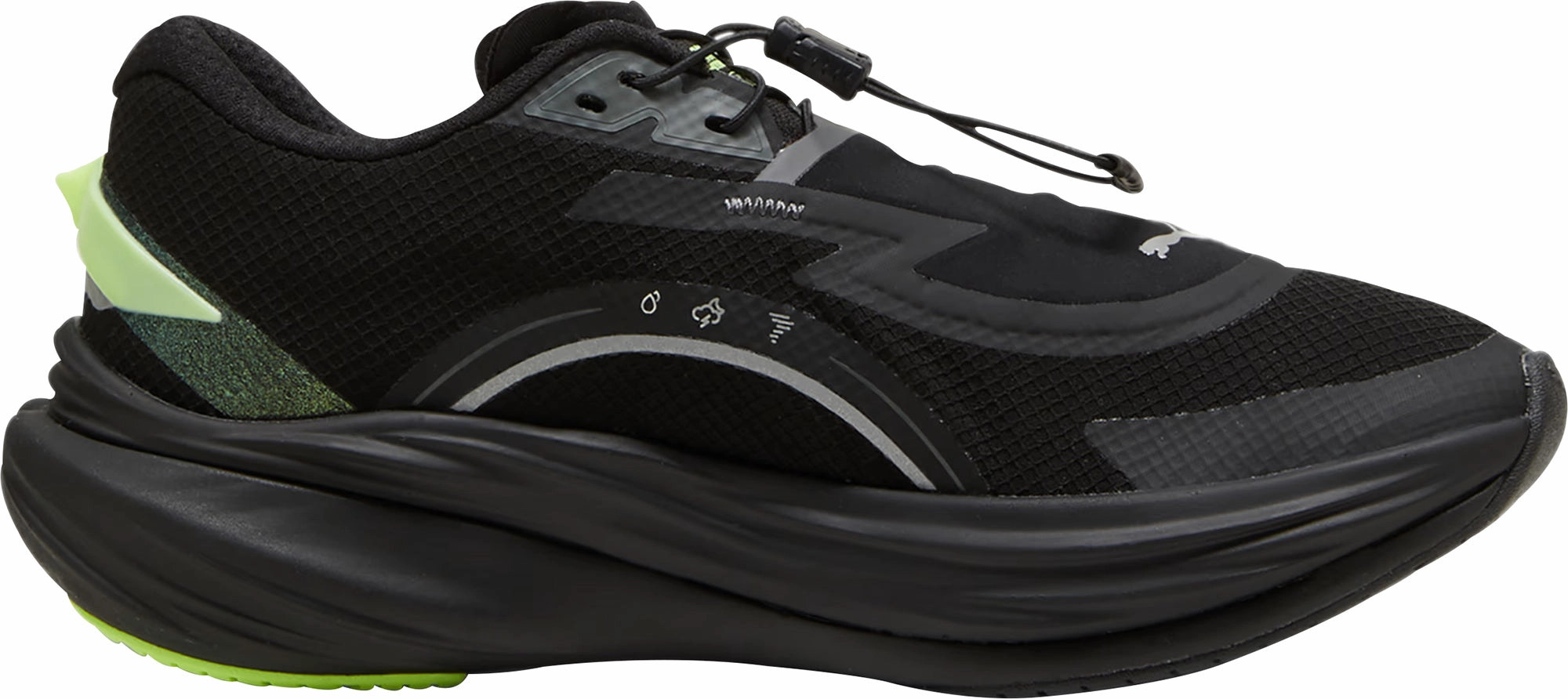 Puma Deviate Nitro 3 WTR  Womens Running Shoes - Black Elite Speed Runners