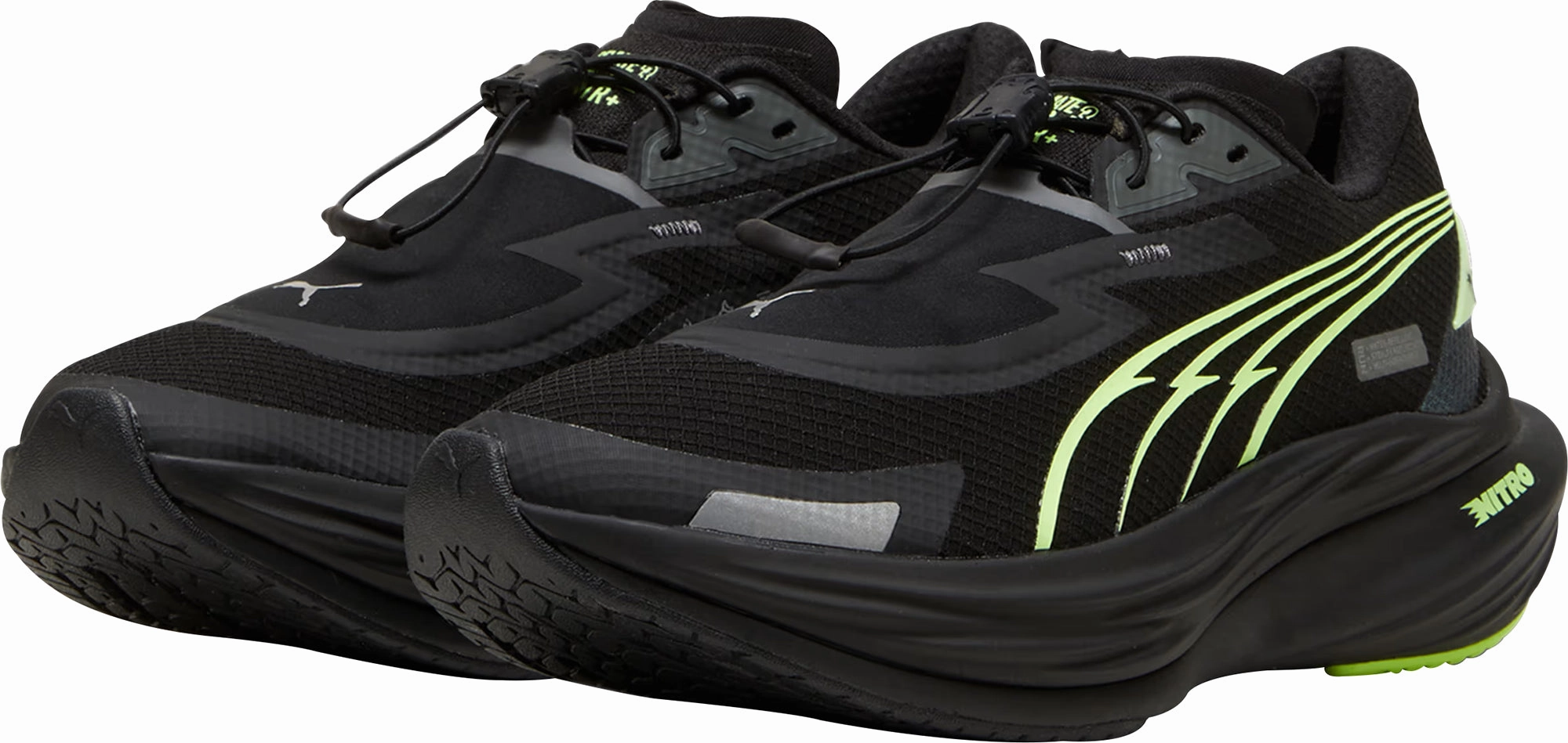 Puma Deviate Nitro 3 WTR  Womens Running Shoes - Black Elite Speed Runners