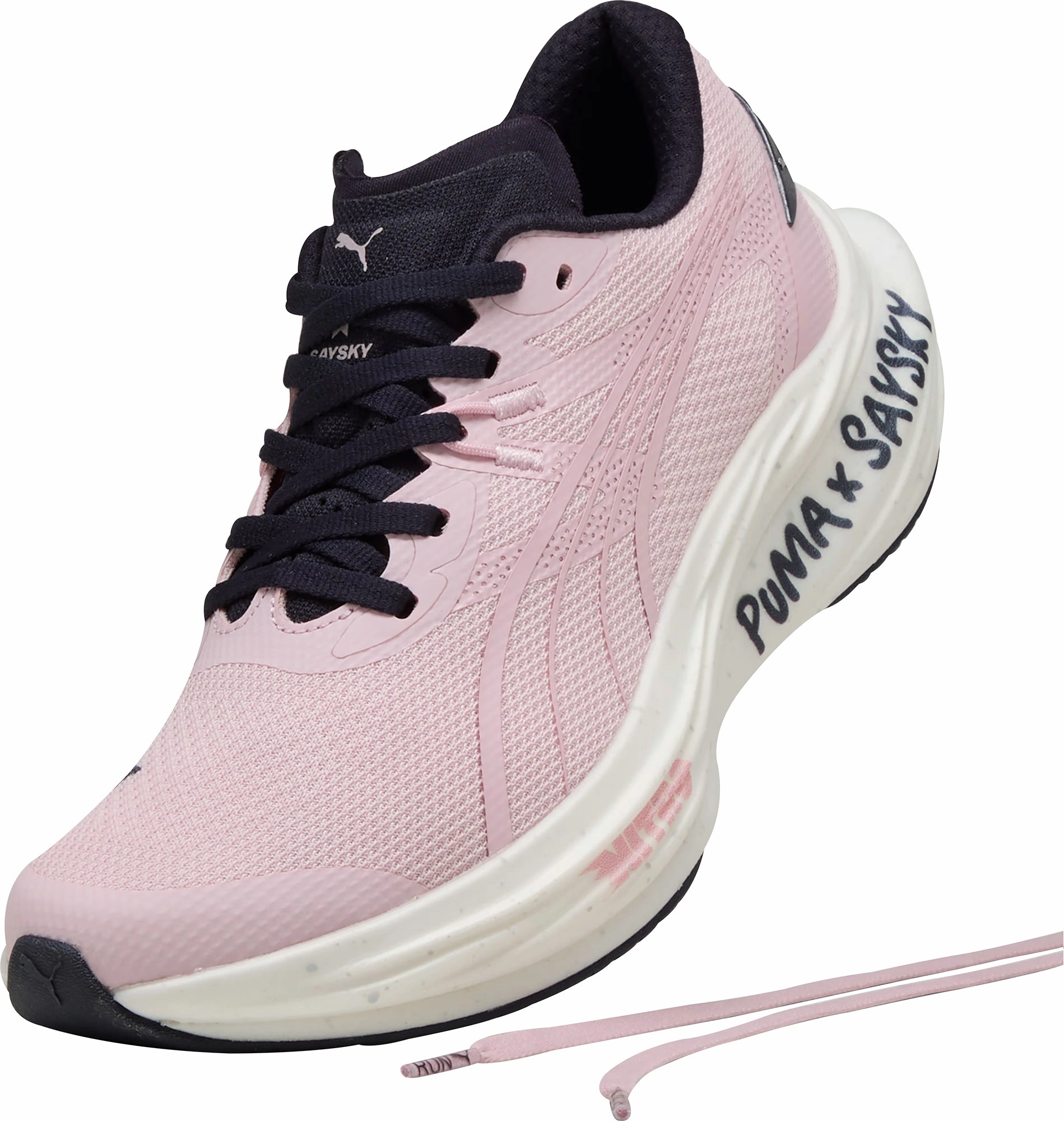 Puma Deviate Nitro 3 X SAYSKY Mens Running Shoes - Pink Elite Speed Runners