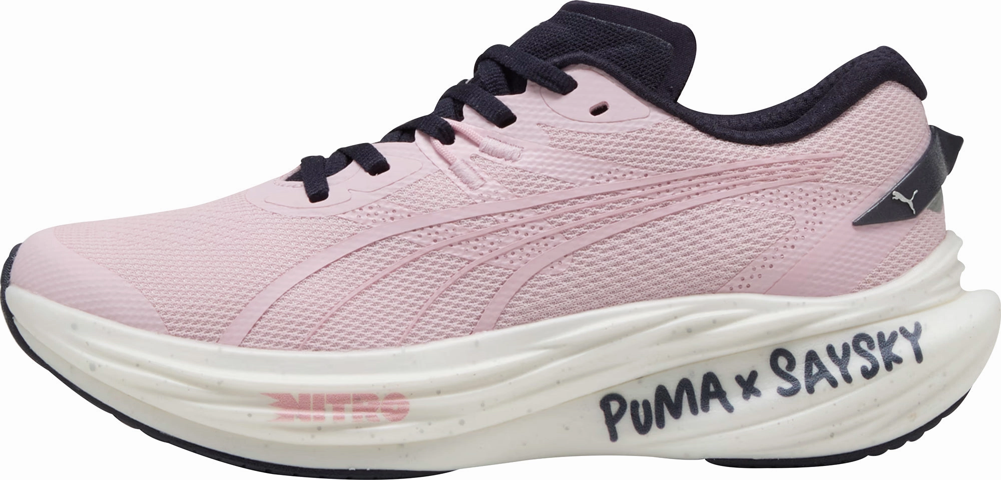 Puma Deviate Nitro 3 X SAYSKY Mens Running Shoes - Pink Puma Deviate Nitro design