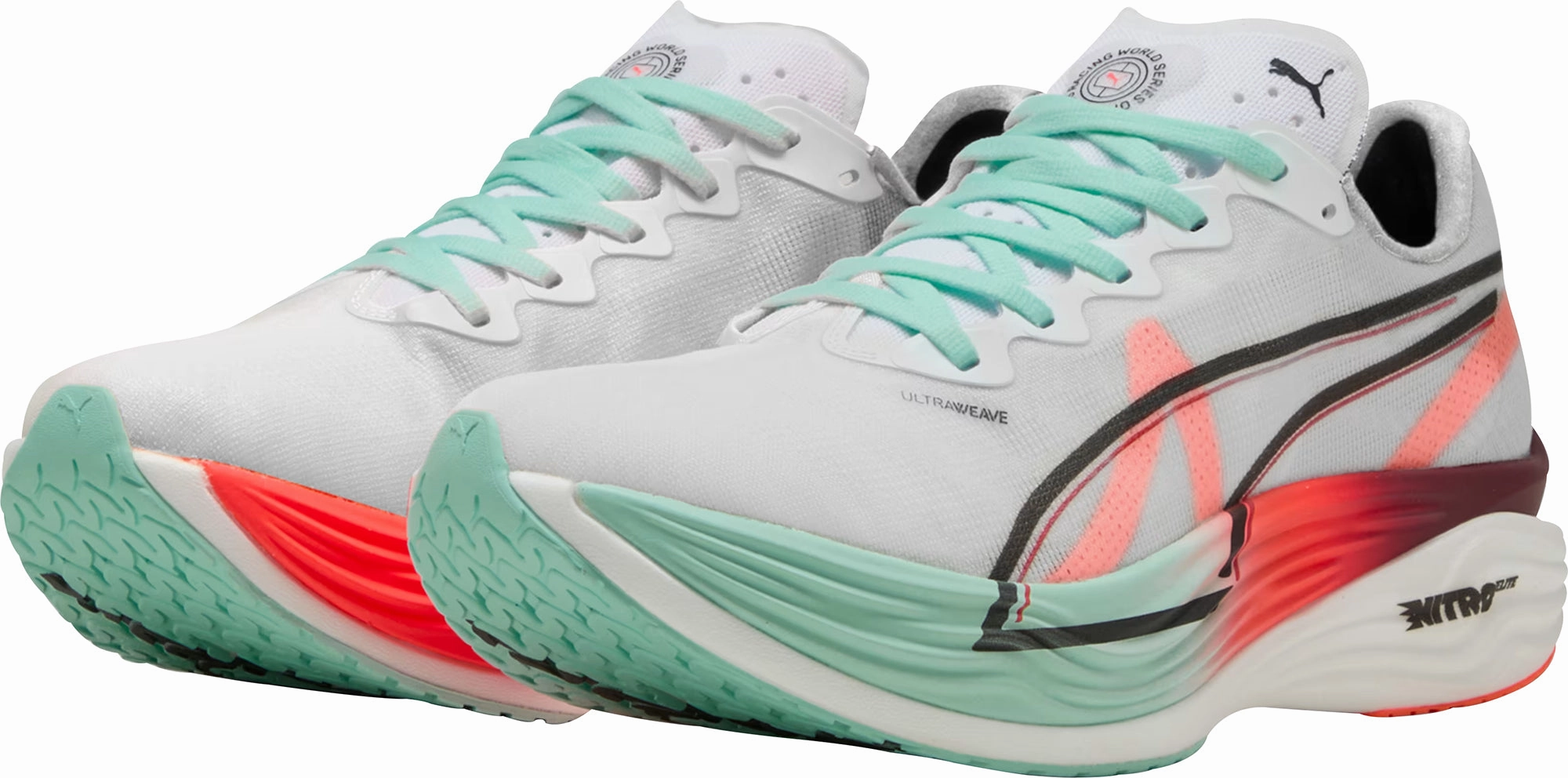 Puma Deviate Nitro Elite 3 HYROX Womens Running Shoes - White Elite Speed Runners