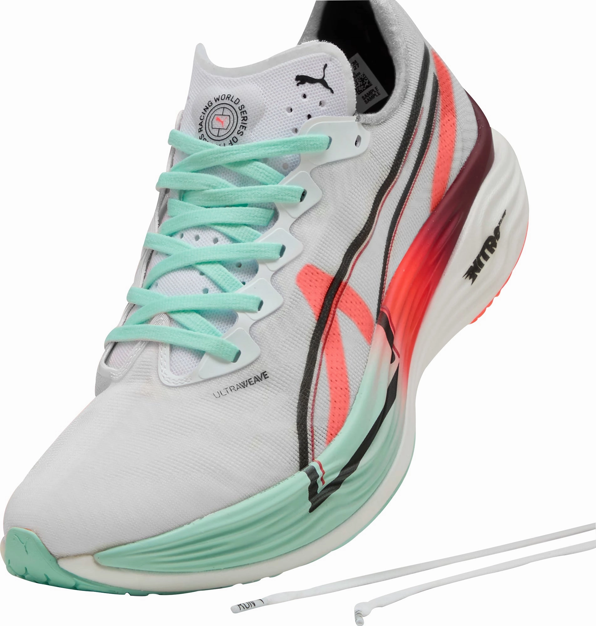 Puma Deviate Nitro Elite 3 HYROX Womens Running Shoes - White Elite Speed Runners