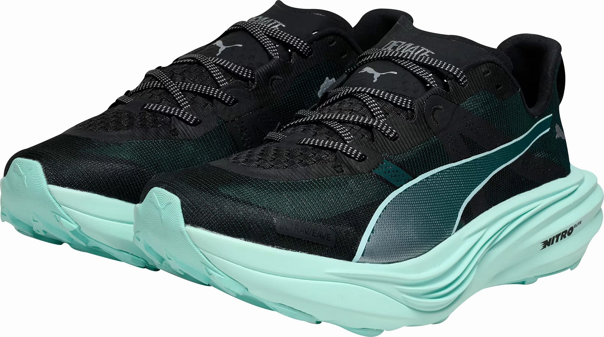 Puma Deviate Nitro Elite Mens Trail Running Shoes - Green Performance Fit Sneakers