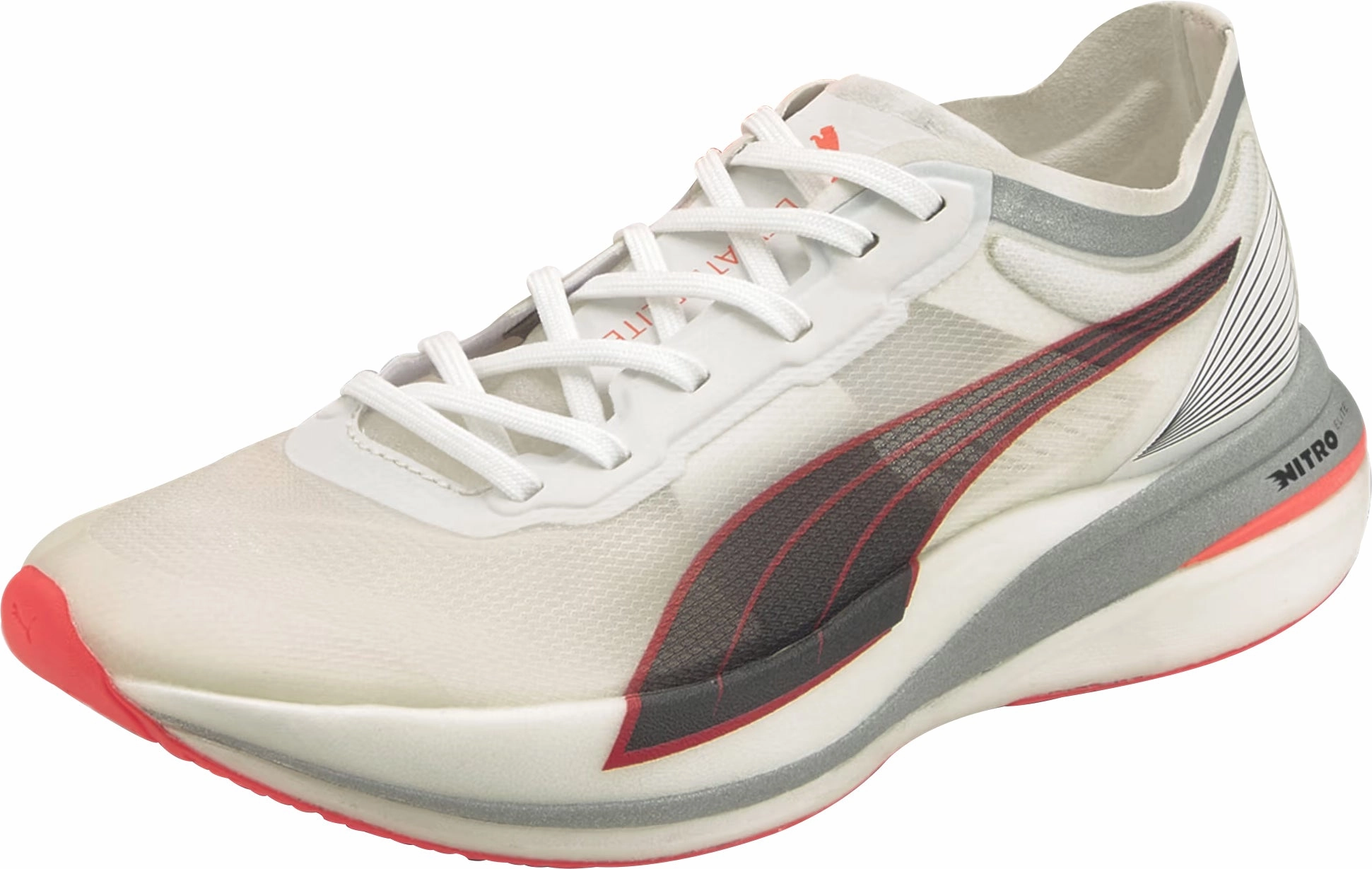 Puma Deviate Nitro Elite Racer Womens Running Shoes - White Elite Speed Runners