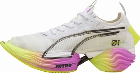 Puma Fast-R Nitro Elite 2 Ekiden Glow Womens Running Shoes - White Puma athletic shoes for urban lifestyle