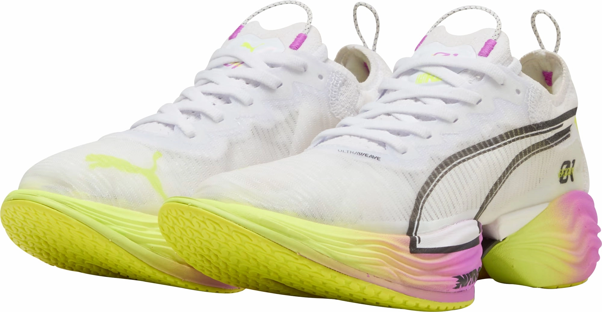 Puma Fast-R Nitro Elite 2 Ekiden Glow Womens Running Shoes - White Bold Sneakers