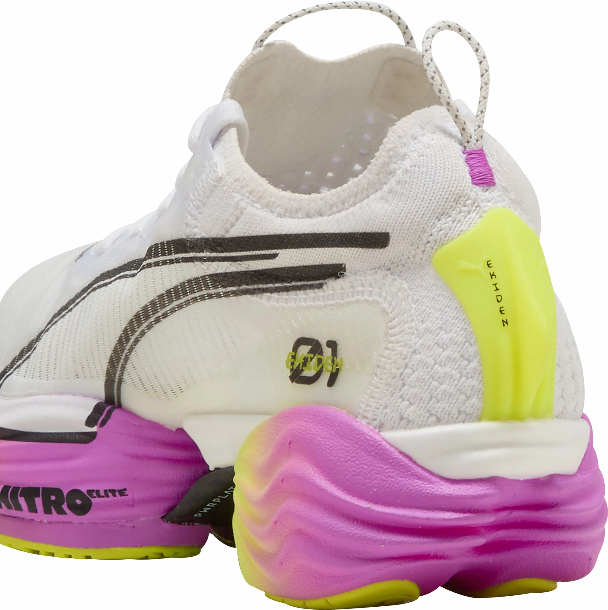 Puma Fast-R Nitro Elite 2 Ekiden Glow Womens Running Shoes - White Lightweight Racing Shoes