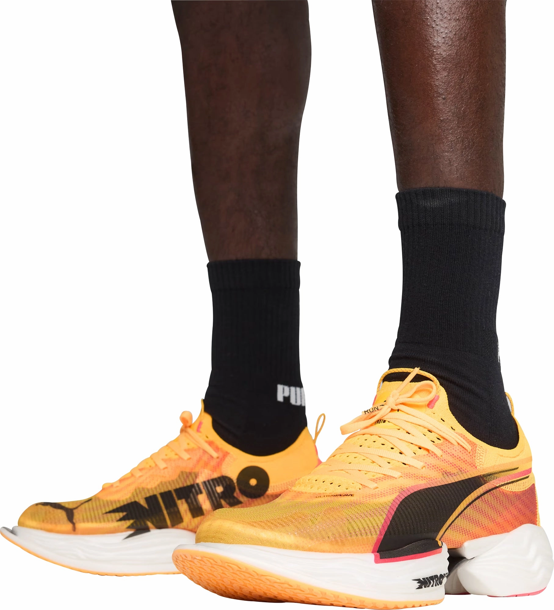 Puma Fast-R Nitro Elite 2 Mens Running Shoes - Orange Lightweight Racing Shoes