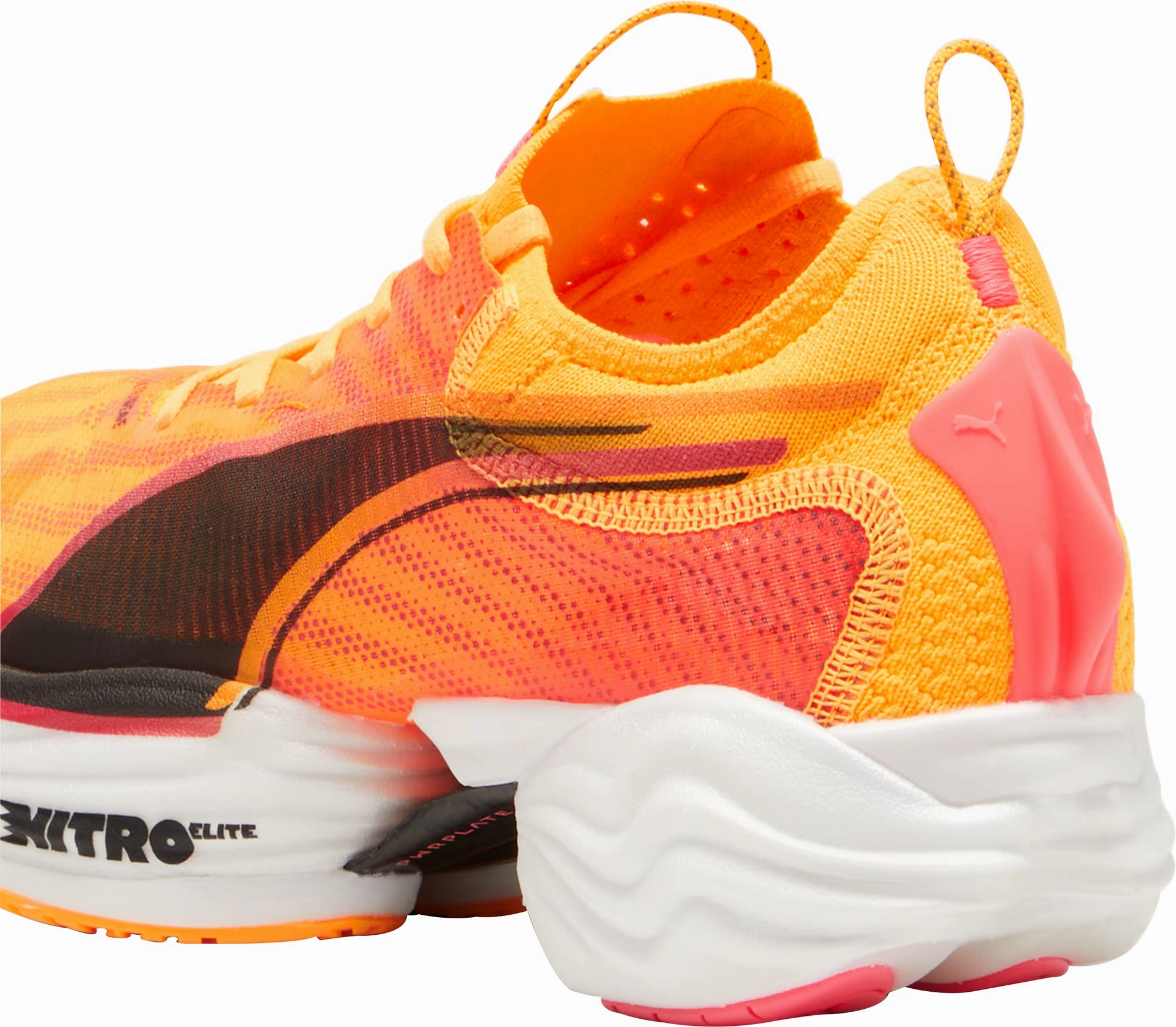 Puma Fast-R Nitro Elite 2 Mens Running Shoes - Orange Lightweight Racing Shoes