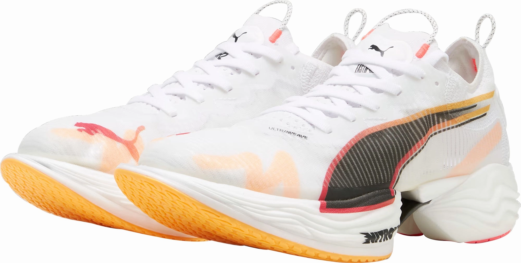 Puma Fast-R Nitro Elite 2 Mens Running Shoes - White Lightweight Racing Shoes