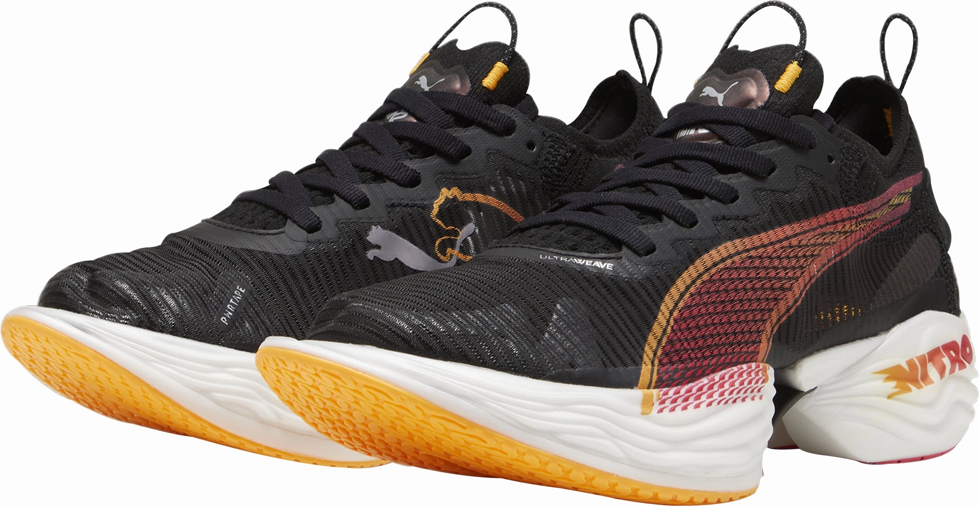 Puma Fast-R Nitro Elite 2 Womens Running Shoes - Black Lightweight Racing Shoes