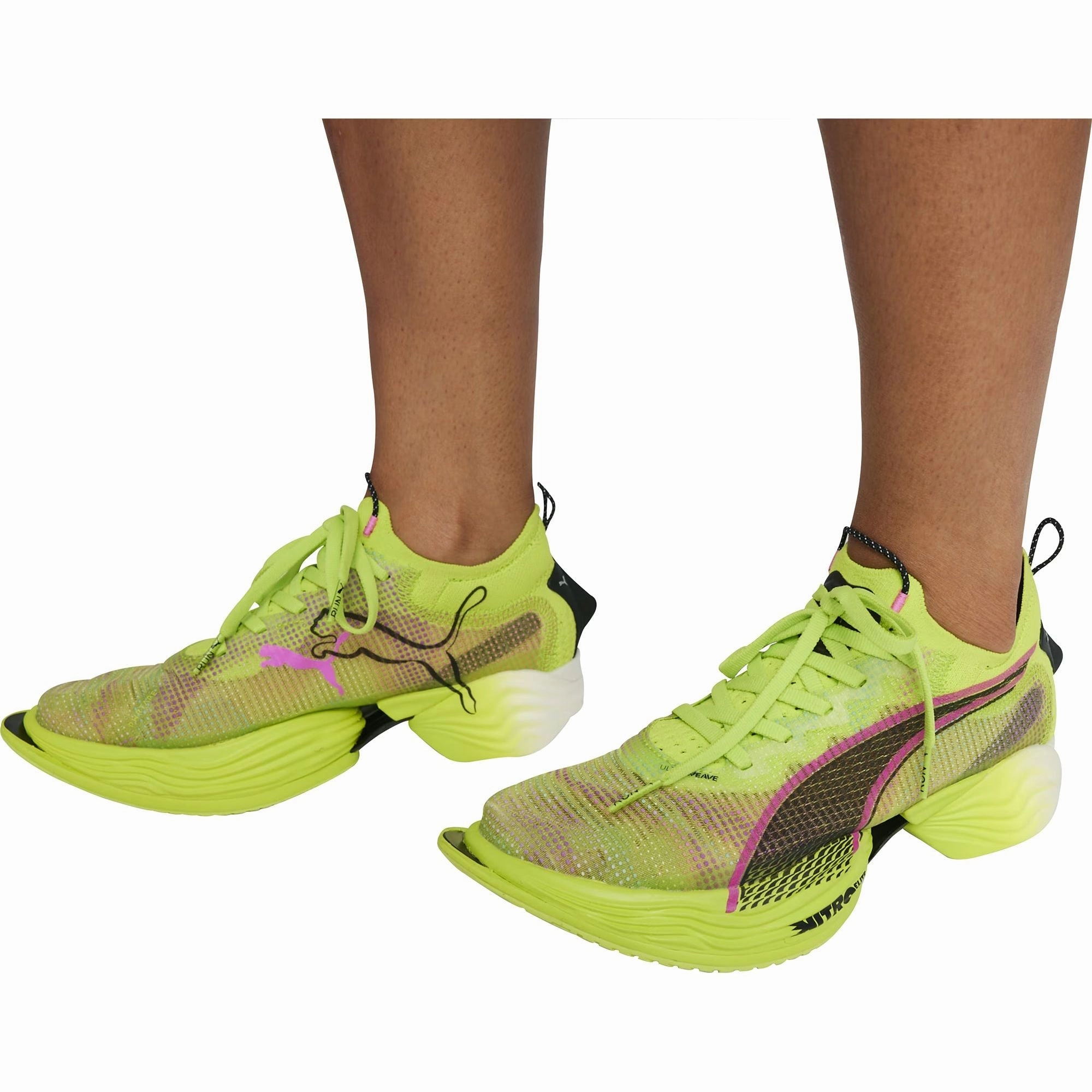 Puma Fast-R Nitro Elite 2 Womens Running Shoes - Green Lightweight Racing Shoes