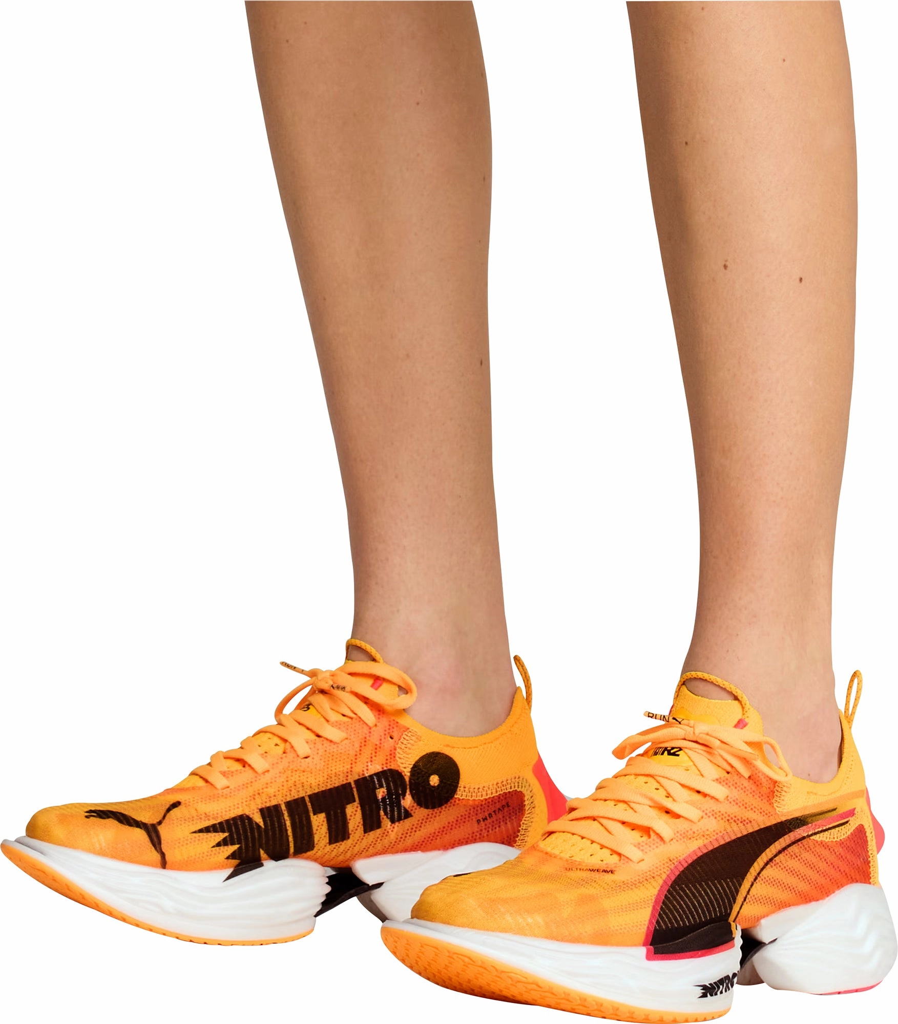 Puma Fast-R Nitro Elite 2 Womens Running Shoes - Orange Lightweight Racing Shoes
