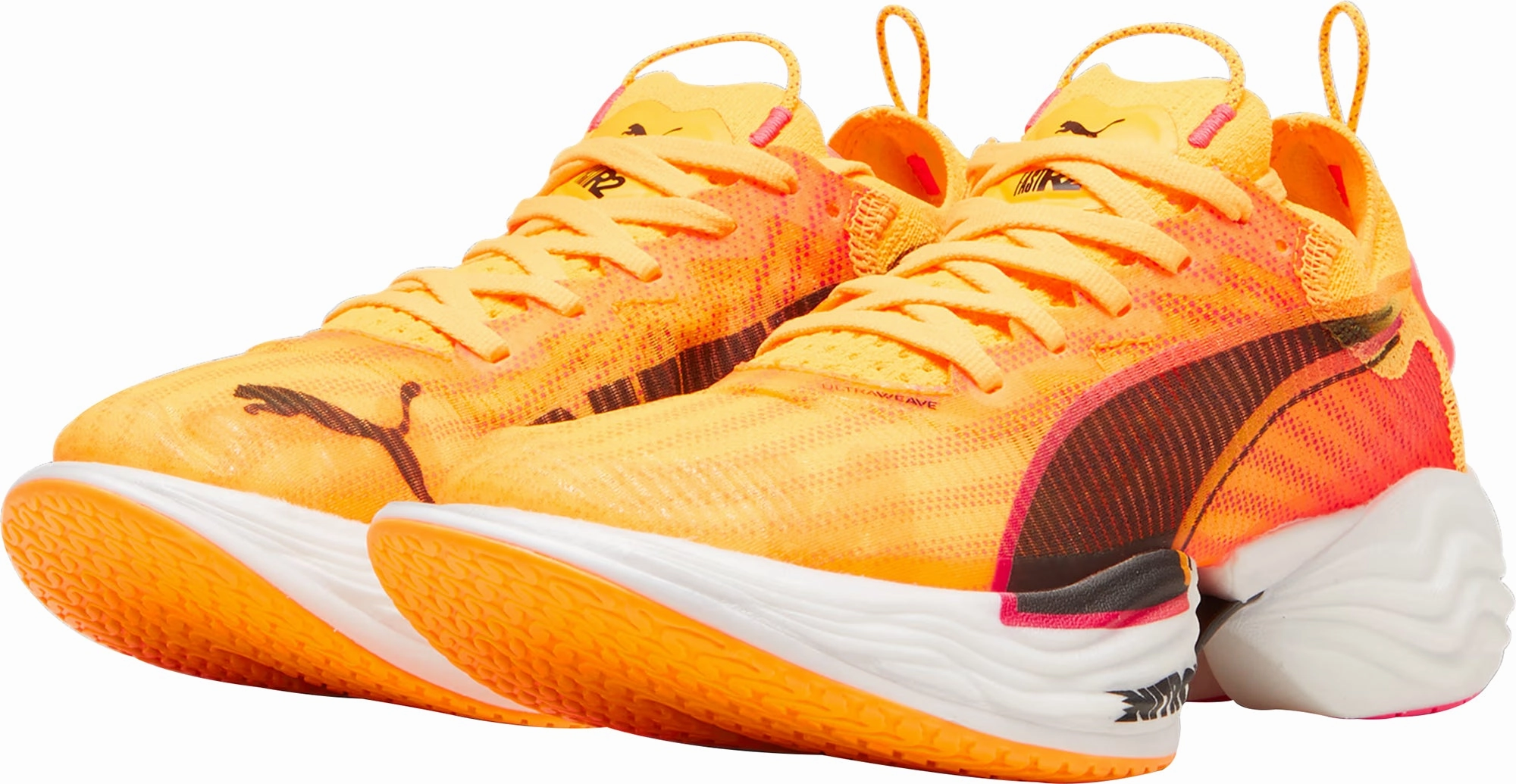 Puma Fast-R Nitro Elite 2 Womens Running Shoes - Orange Lightweight Racing Shoes