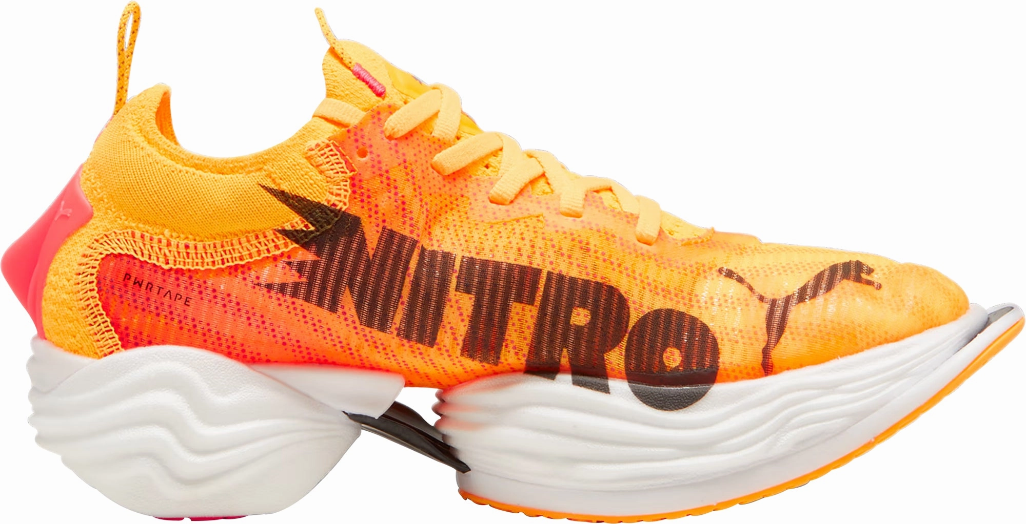 Puma Fast-R Nitro Elite 2 Womens Running Shoes - Orange Lightweight Racing Shoes
