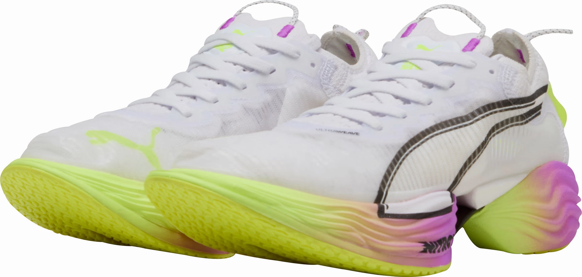 Puma Fast-R Nitro Elite 2 Womens Running Shoes - White Lightweight Racing Shoes