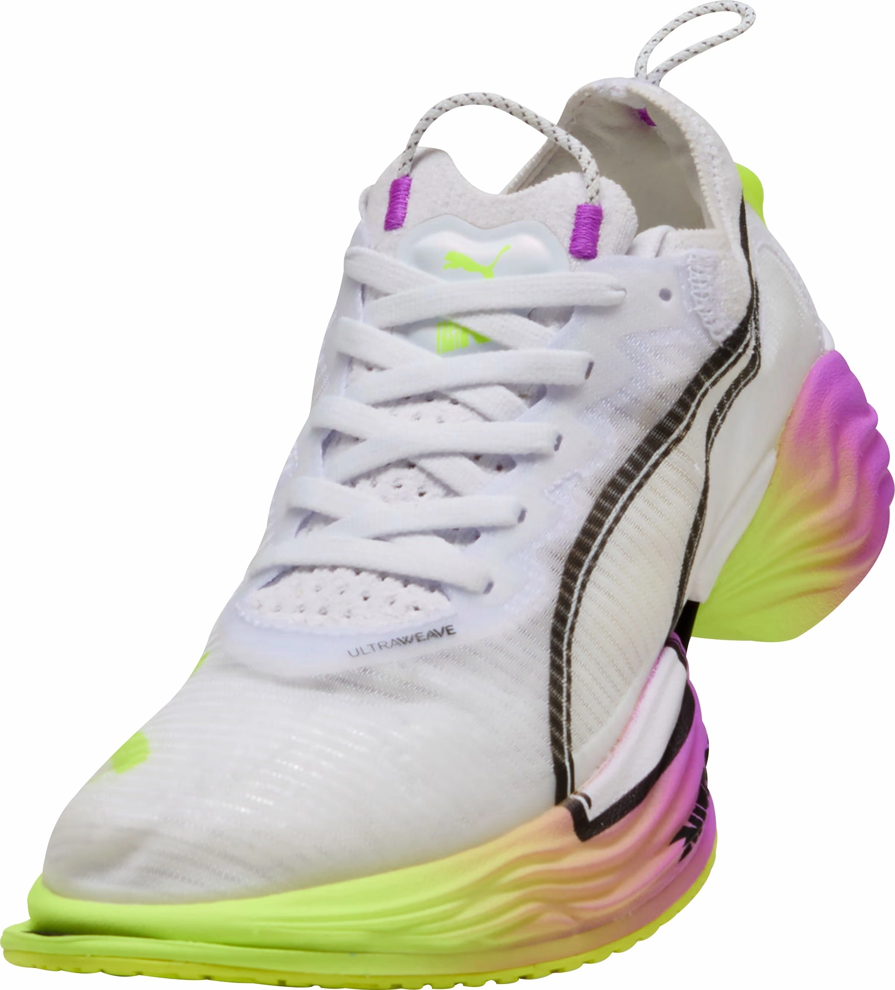 Puma Fast-R Nitro Elite 2 Womens Running Shoes - White Lightweight Racing Shoes