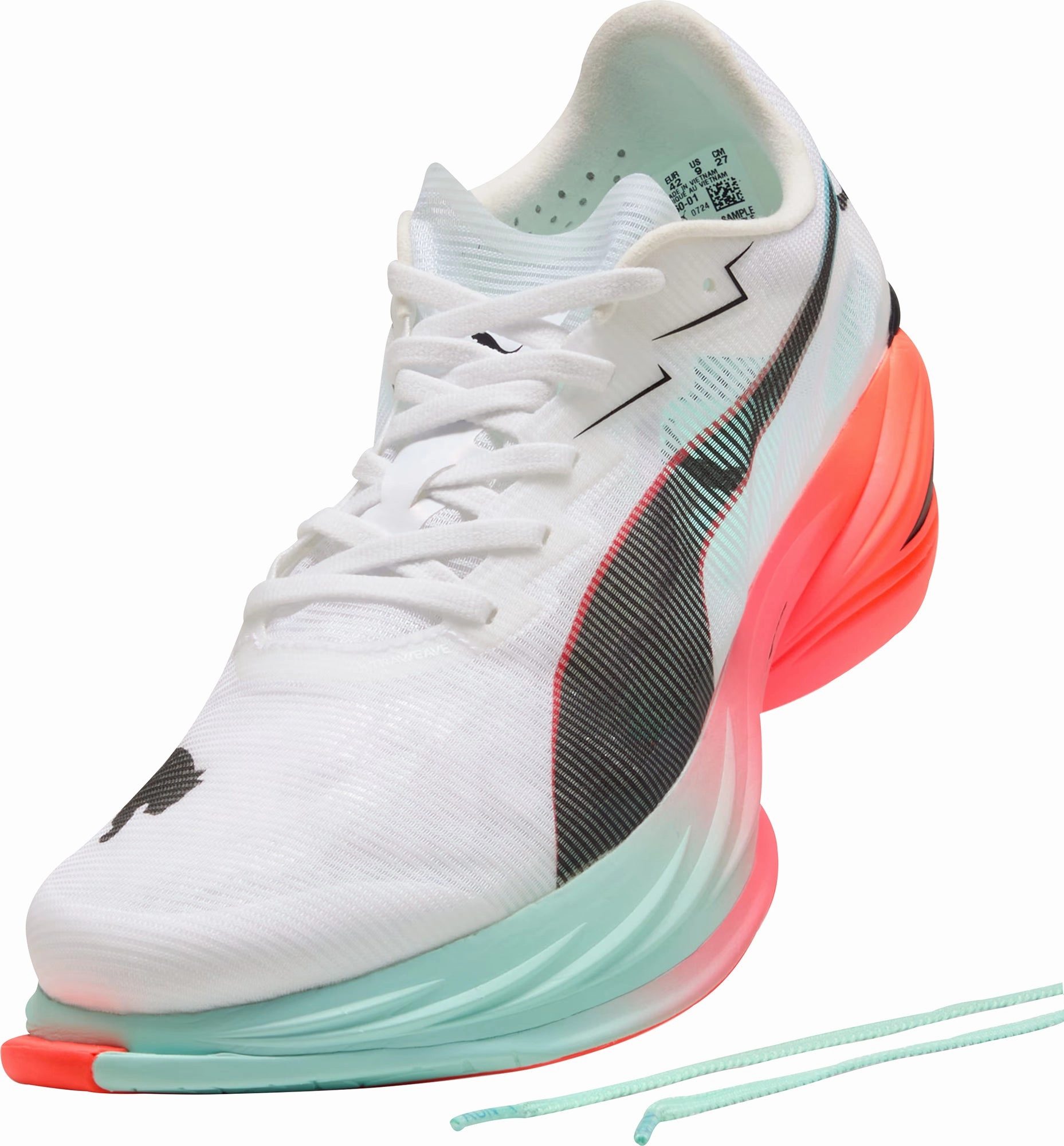 Puma Fast-R Nitro Elite 3 Mens Running Shoes - White Lightweight Racing Shoes