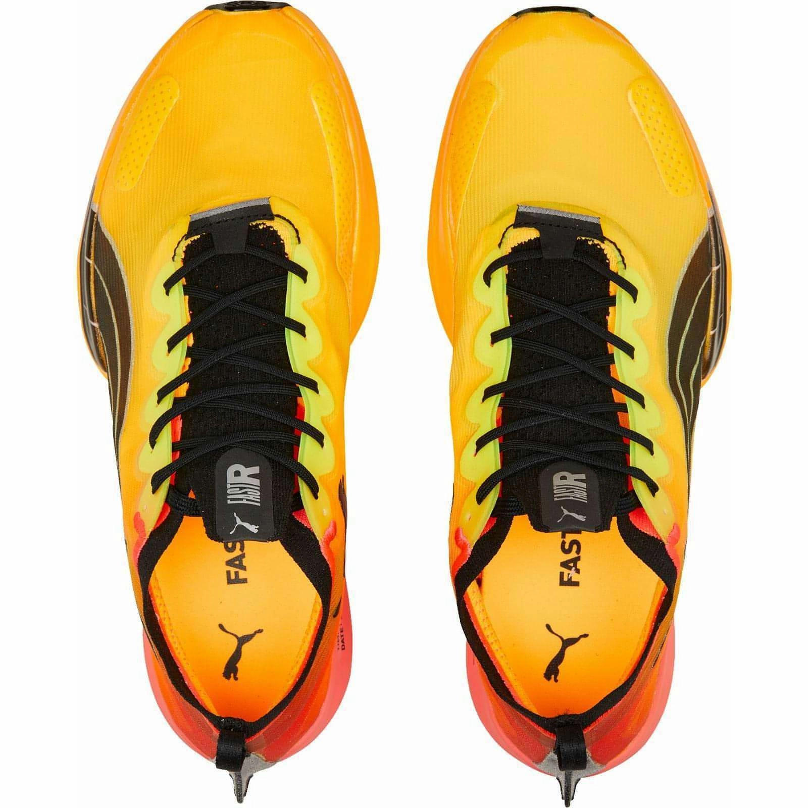 Puma Fast-R Nitro Elite Fireglow Mens Running Shoes - Yellow Lightweight Racing Shoes