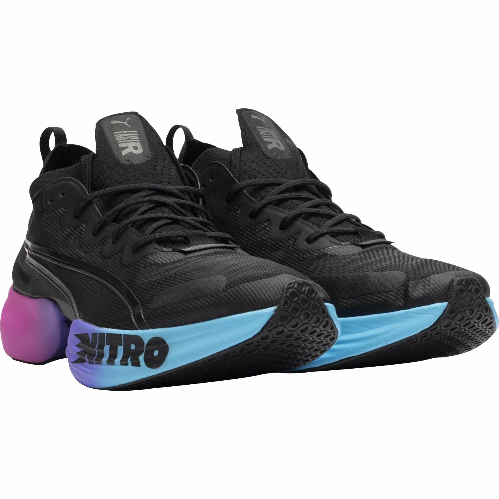 Puma Fast-R Nitro Elite Mens Running Shoes - Black Lightweight Racing Shoes