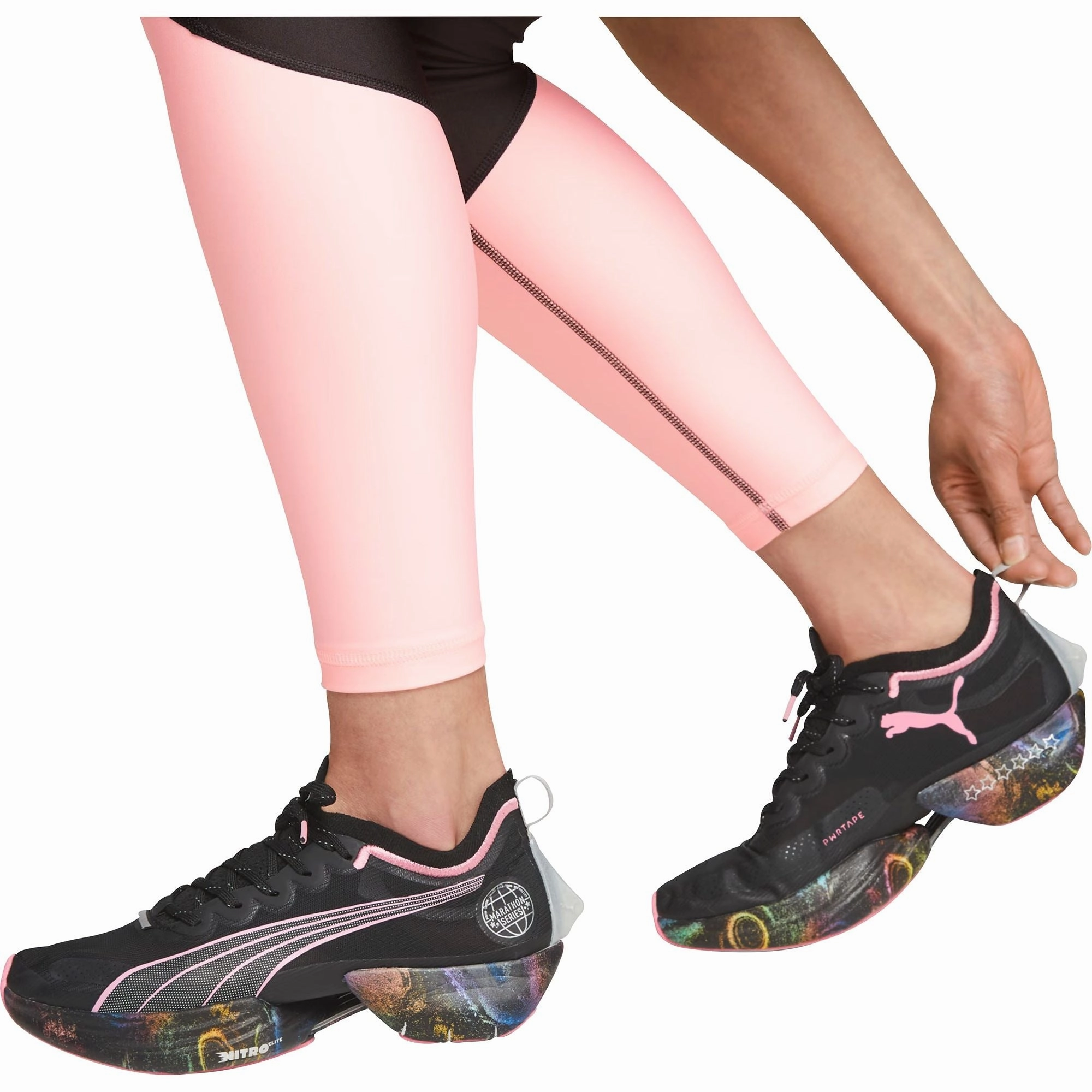 Puma Fast-R Nitro Elite Womens Running Shoes - Black Lightweight Racing Shoes