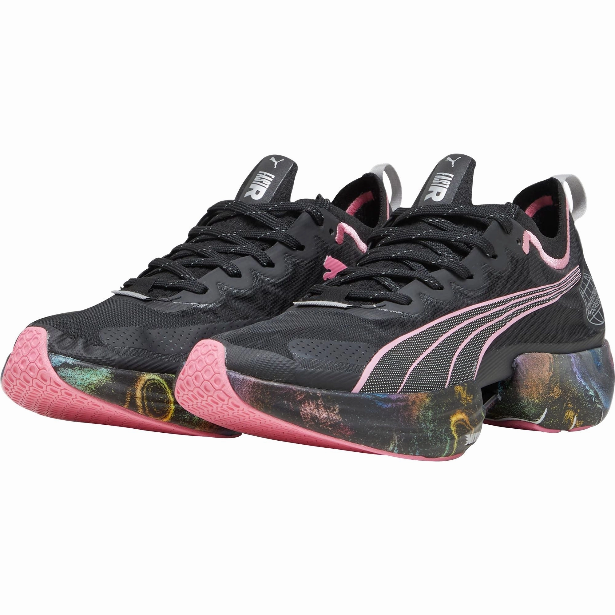 Puma Fast-R Nitro Elite Womens Running Shoes - Black Lightweight Racing Shoes