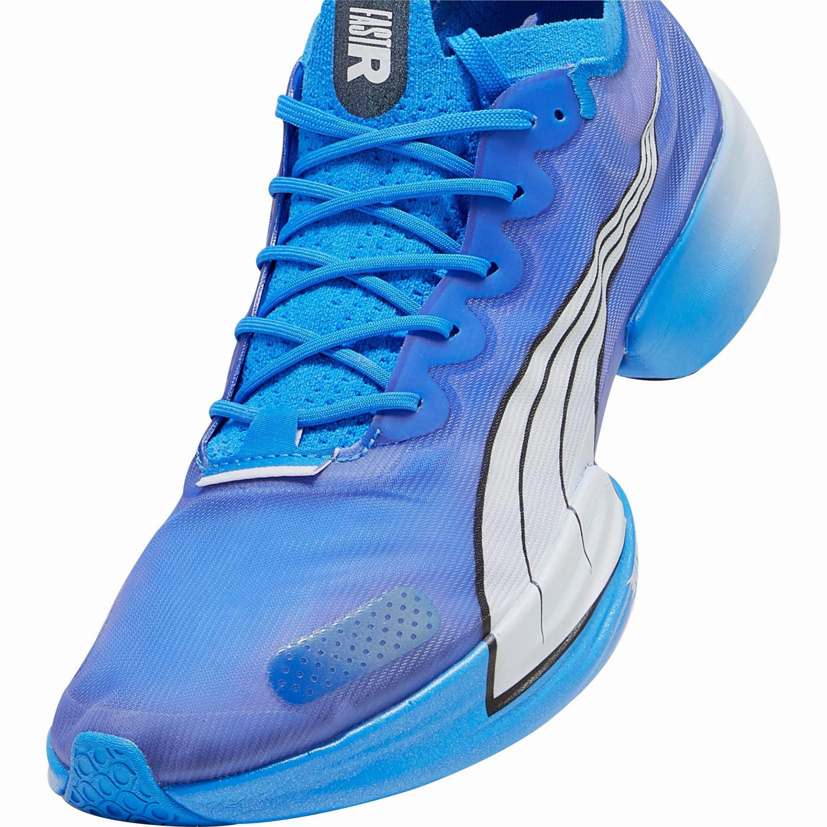 Puma Fast-R Nitro Elite Womens Running Shoes - Blue Lightweight Racing Shoes