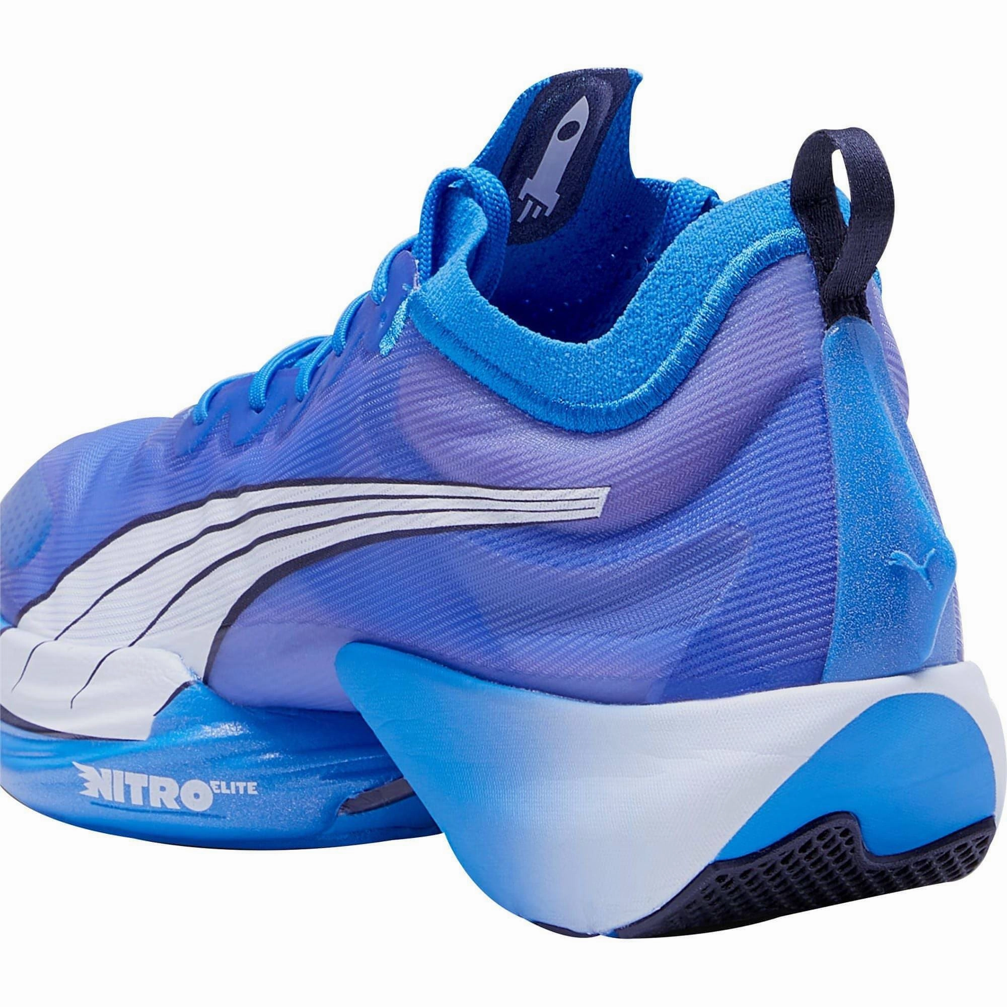 Puma Fast-R Nitro Elite Womens Running Shoes - Blue Lightweight Racing Shoes