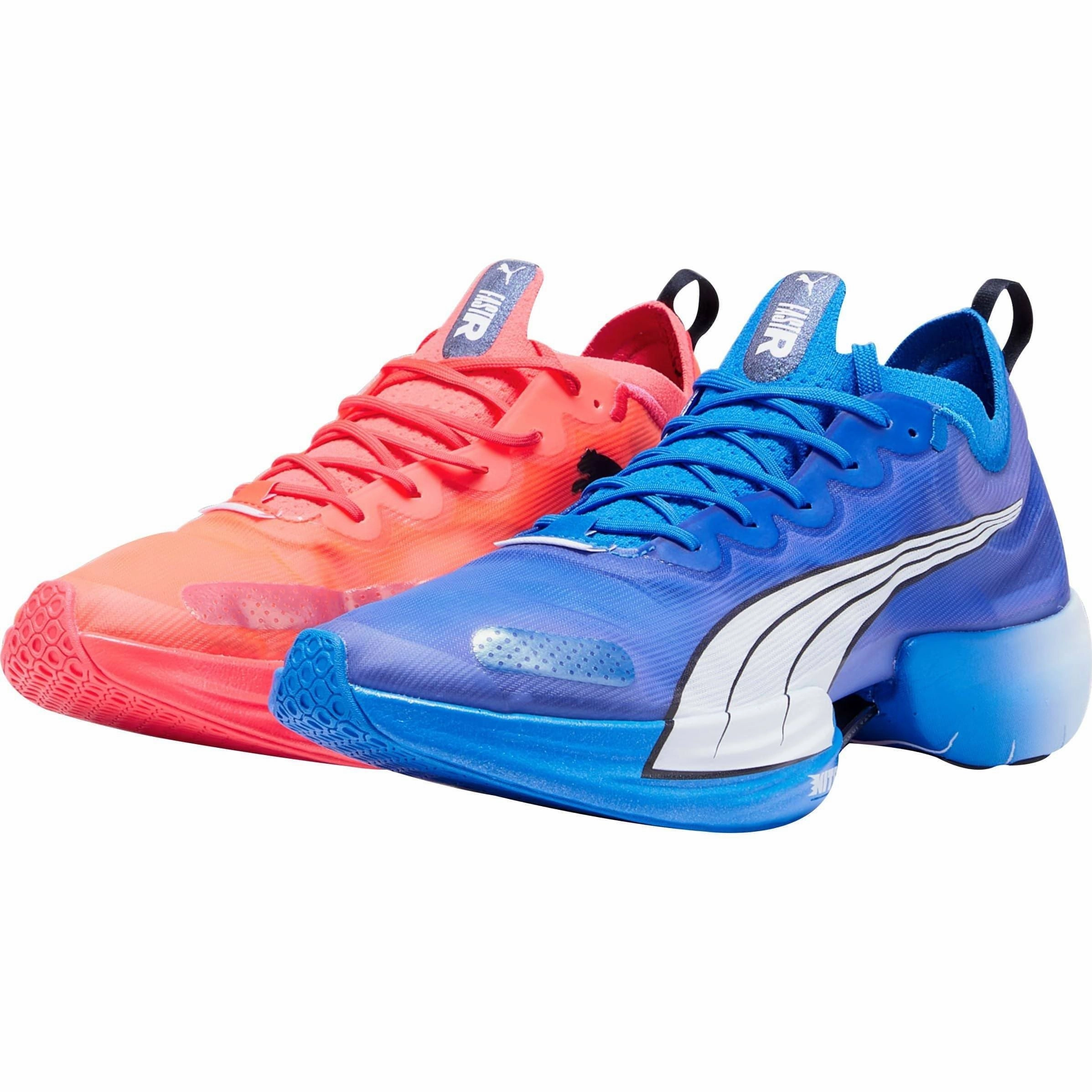 Puma Fast-R Nitro Elite Womens Running Shoes - Blue Lightweight Racing Shoes