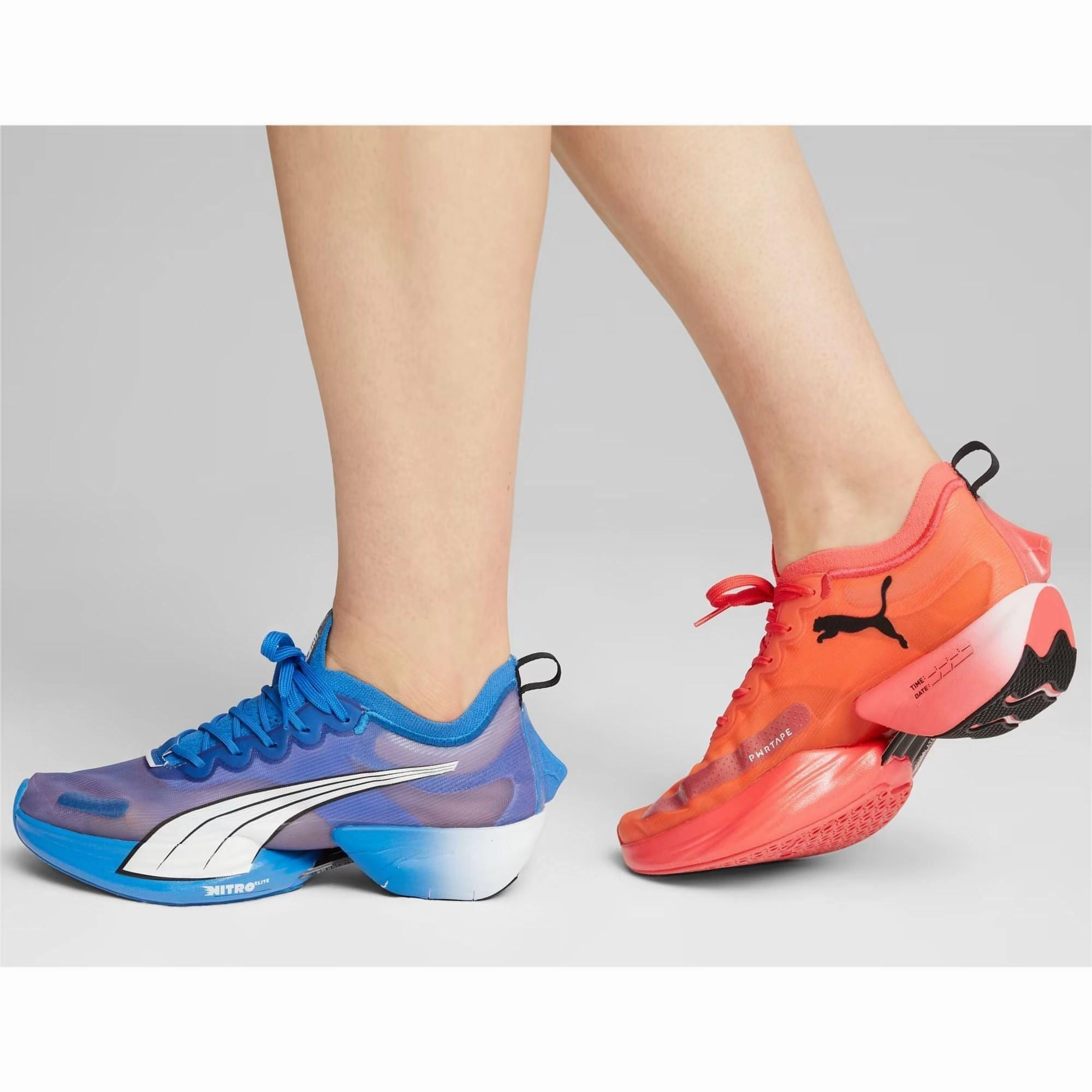 Puma Fast-R Nitro Elite Womens Running Shoes - Blue Lightweight Racing Shoes