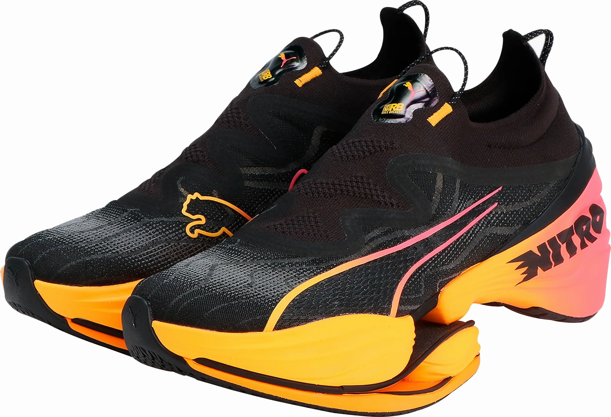 Puma Fast-RB Nitro Elite Mens Running Shoes - Black Lightweight Racing Shoes