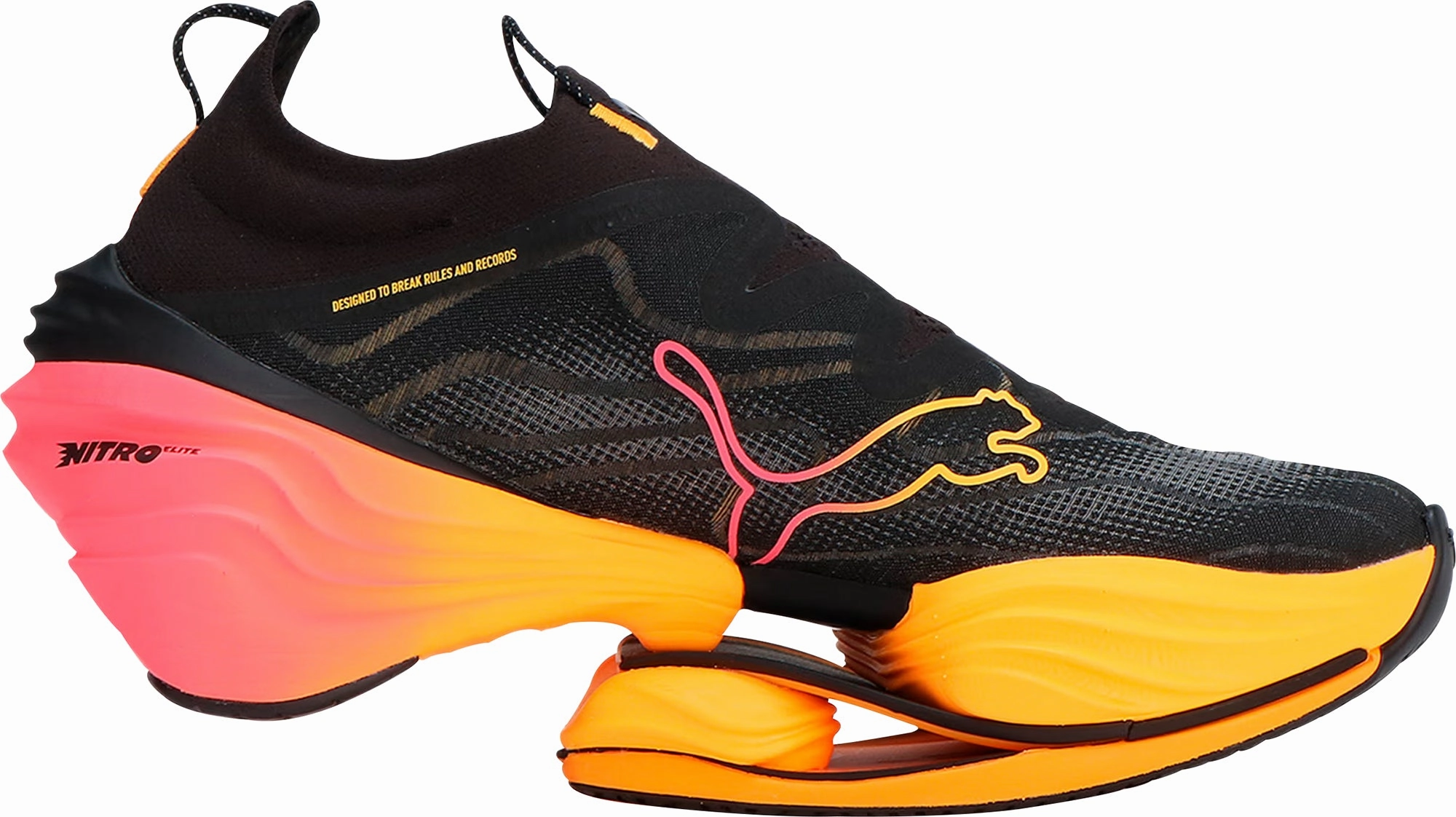 Puma Fast-RB Nitro Elite Mens Running Shoes - Black Lightweight Racing Shoes
