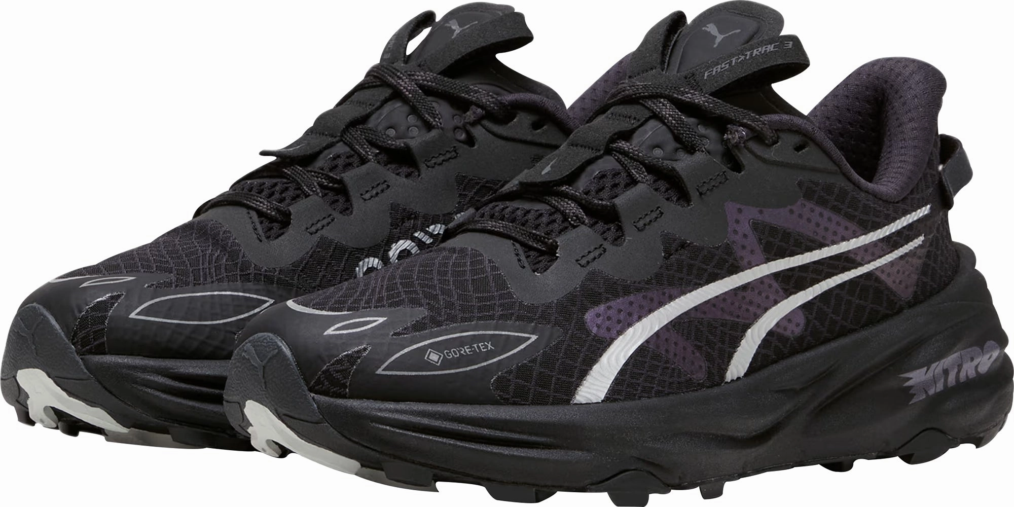 Puma Fast-Trac Nitro 3 GORE-TEX Womens Trail Running Shoes - Black Bold Sneakers