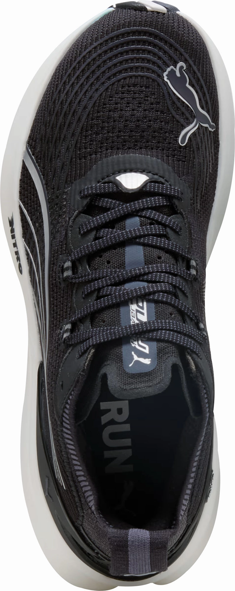 Puma ForeverRun Nitro 2 Mens Running Shoes - Black Stable Training Sneakers