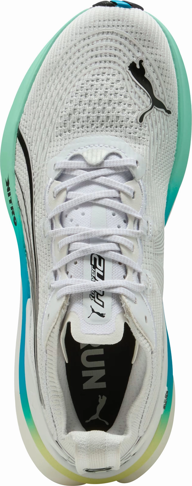 Puma ForeverRun Nitro 2 Mens Running Shoes - White Stable Training Sneakers