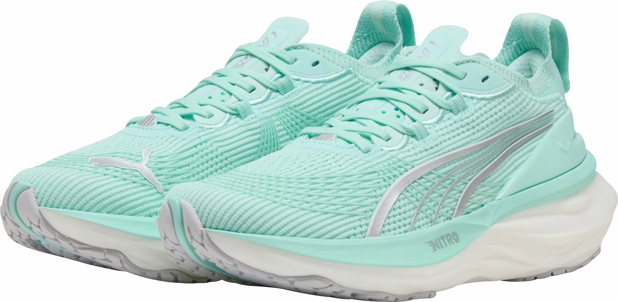 Puma ForeverRun Nitro 2 Womens Running Shoes - Green Stable Training Sneakers