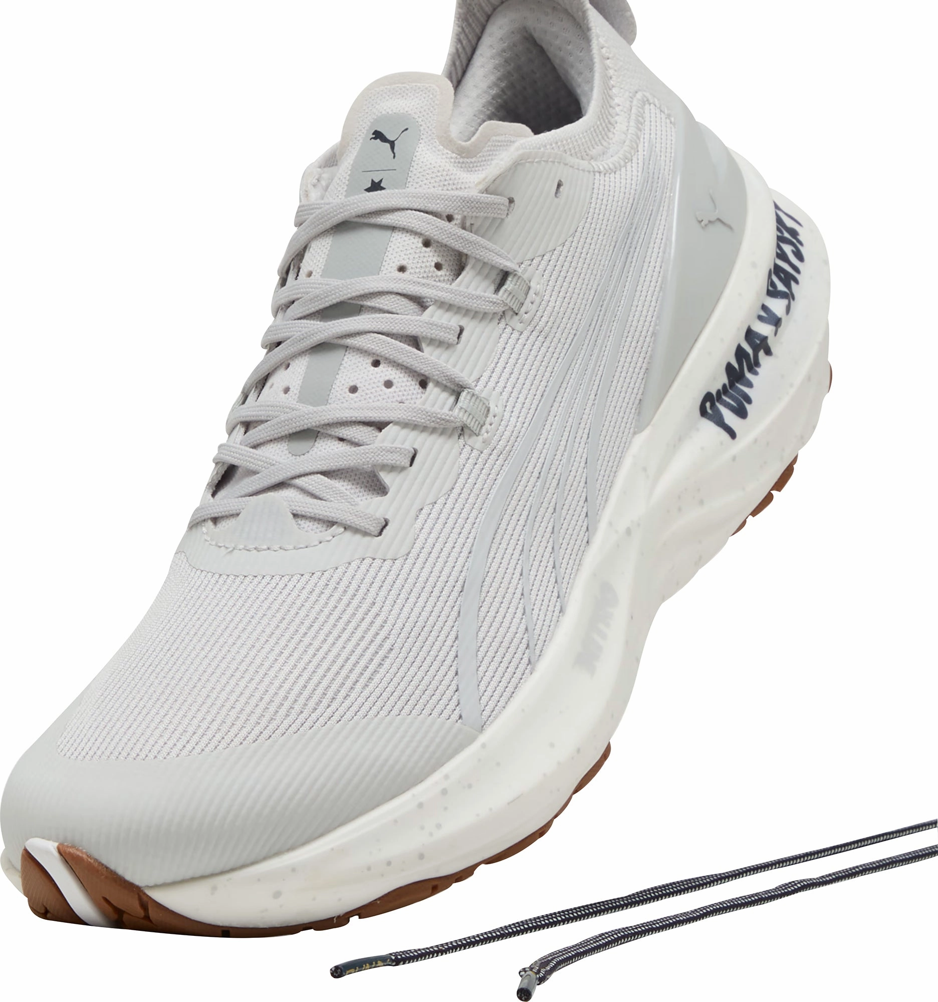 Puma ForeverRun Nitro 2 X SAYSKY Mens Running Shoes - Grey Stable Training Sneakers
