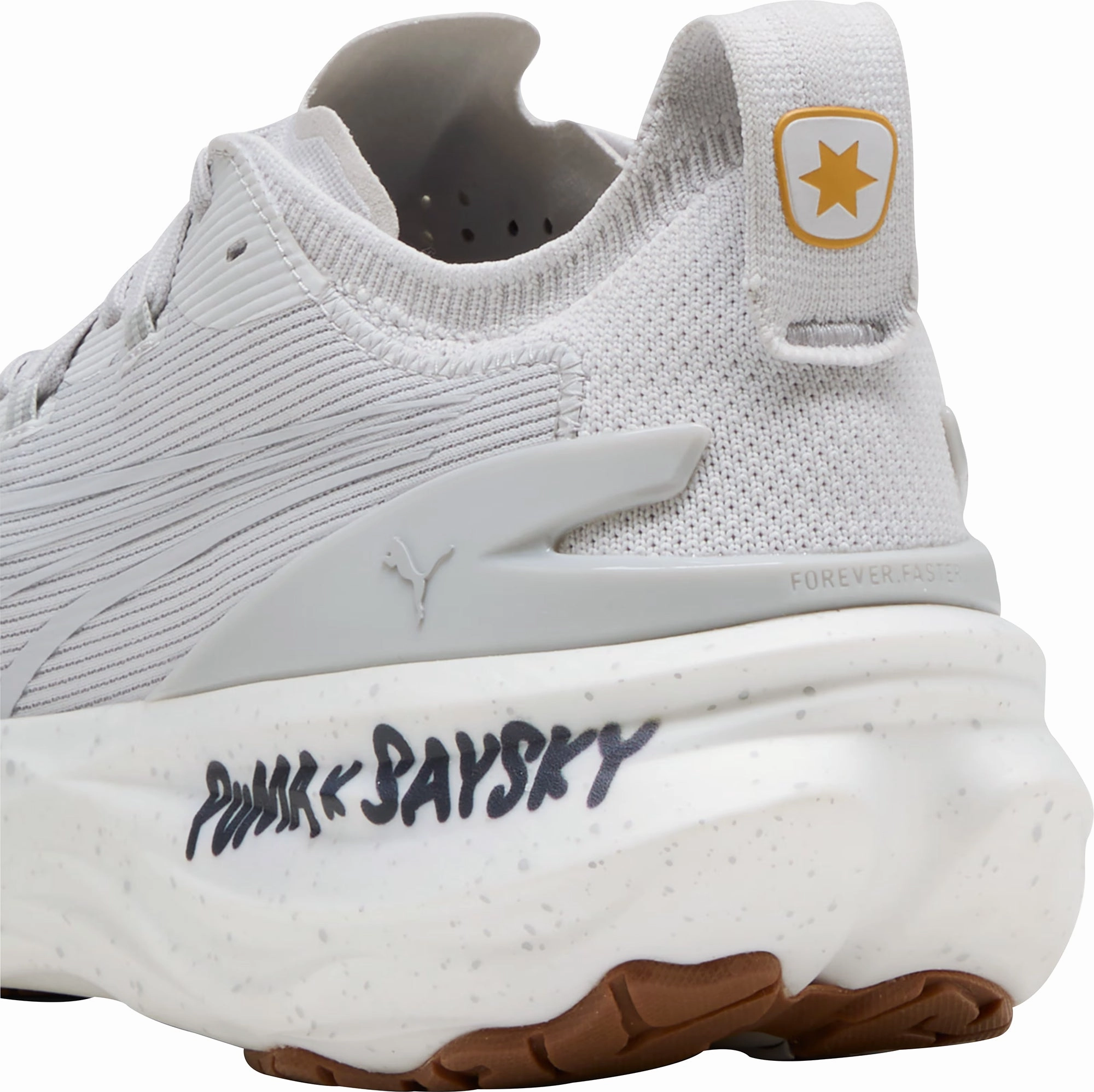 Puma ForeverRun Nitro 2 X SAYSKY Mens Running Shoes - Grey Stable Training Sneakers