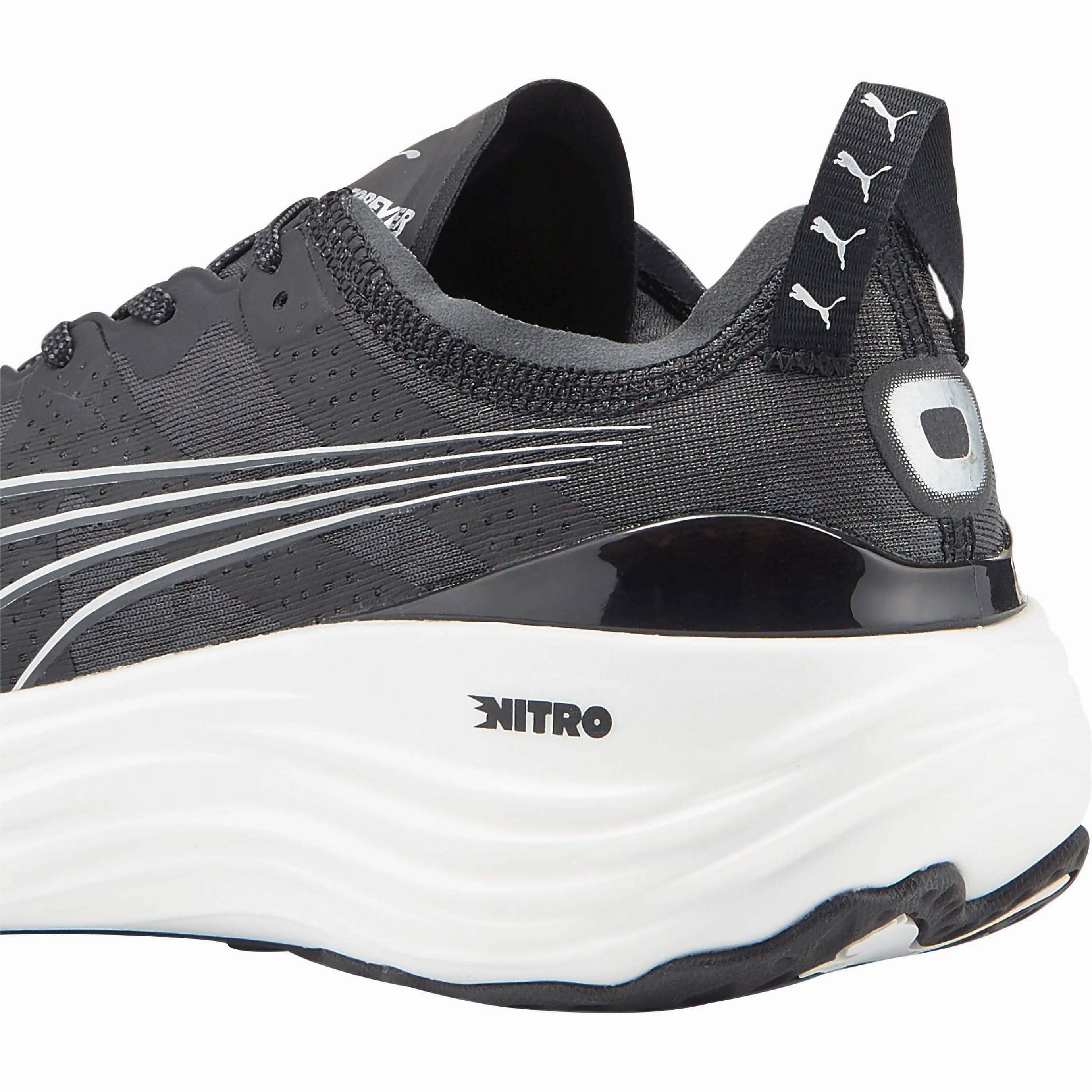 Puma ForeverRun Nitro Mens Running Shoes - Black Stable Training Sneakers