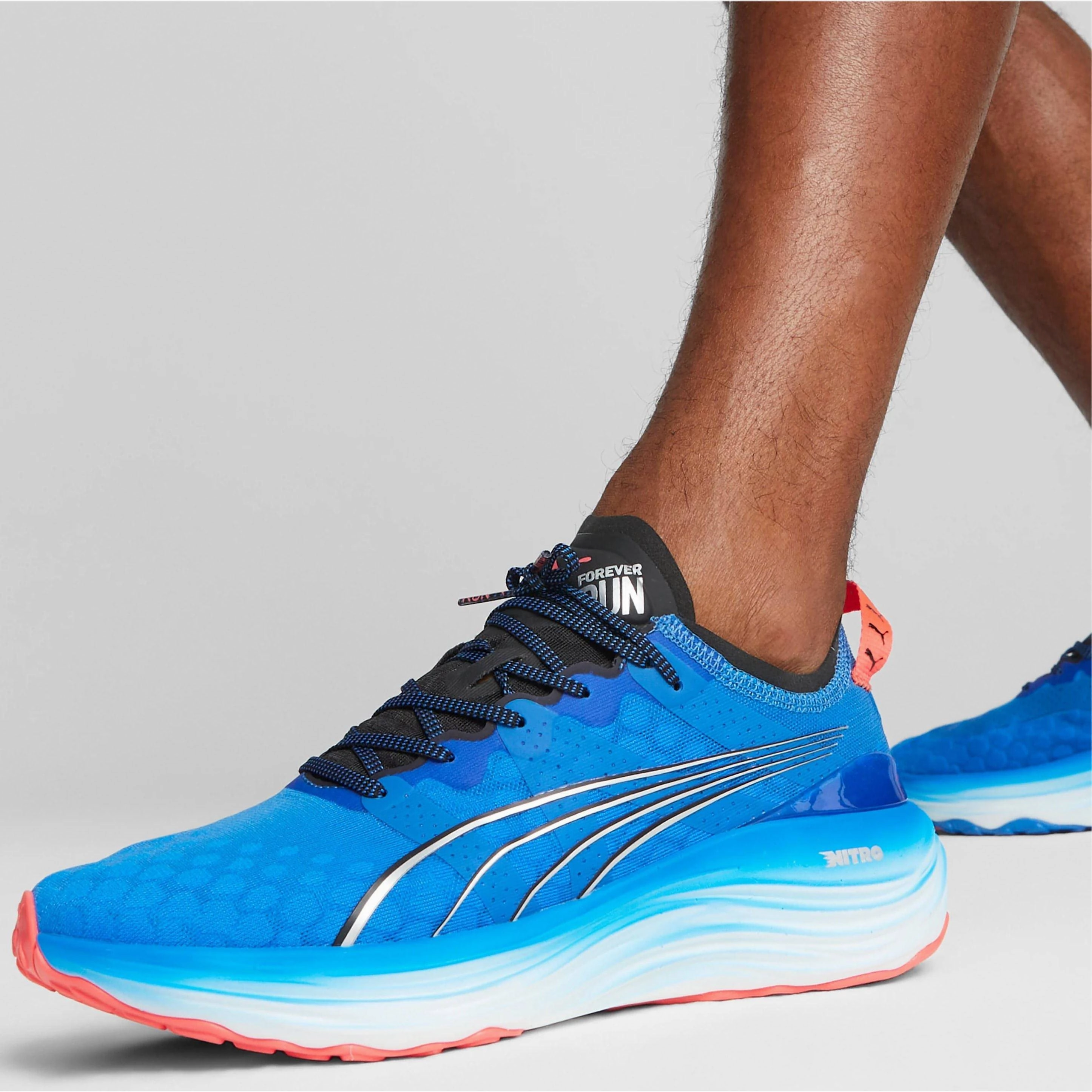 Puma ForeverRun Nitro Mens Running Shoes - Blue Stable Training Sneakers