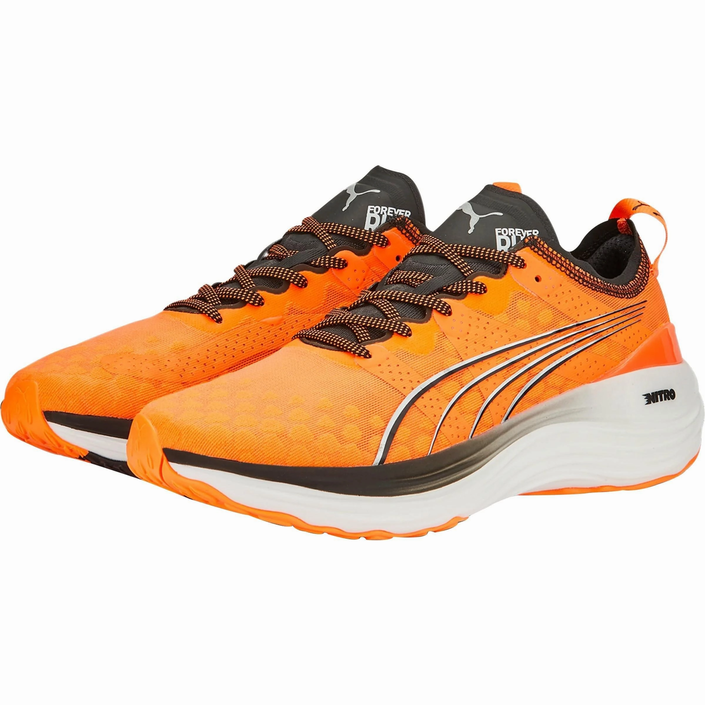 Puma ForeverRun Nitro Mens Running Shoes - Orange Stable Training Sneakers