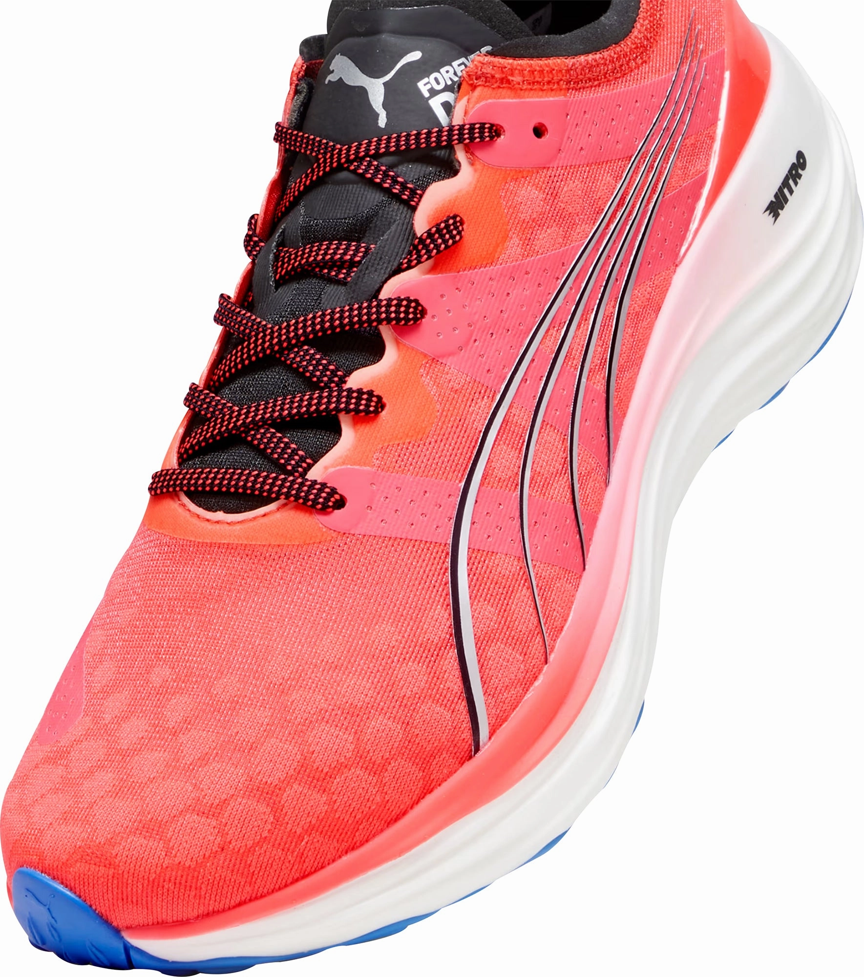 Puma ForeverRun Nitro Mens Running Shoes - Red Stable Training Sneakers