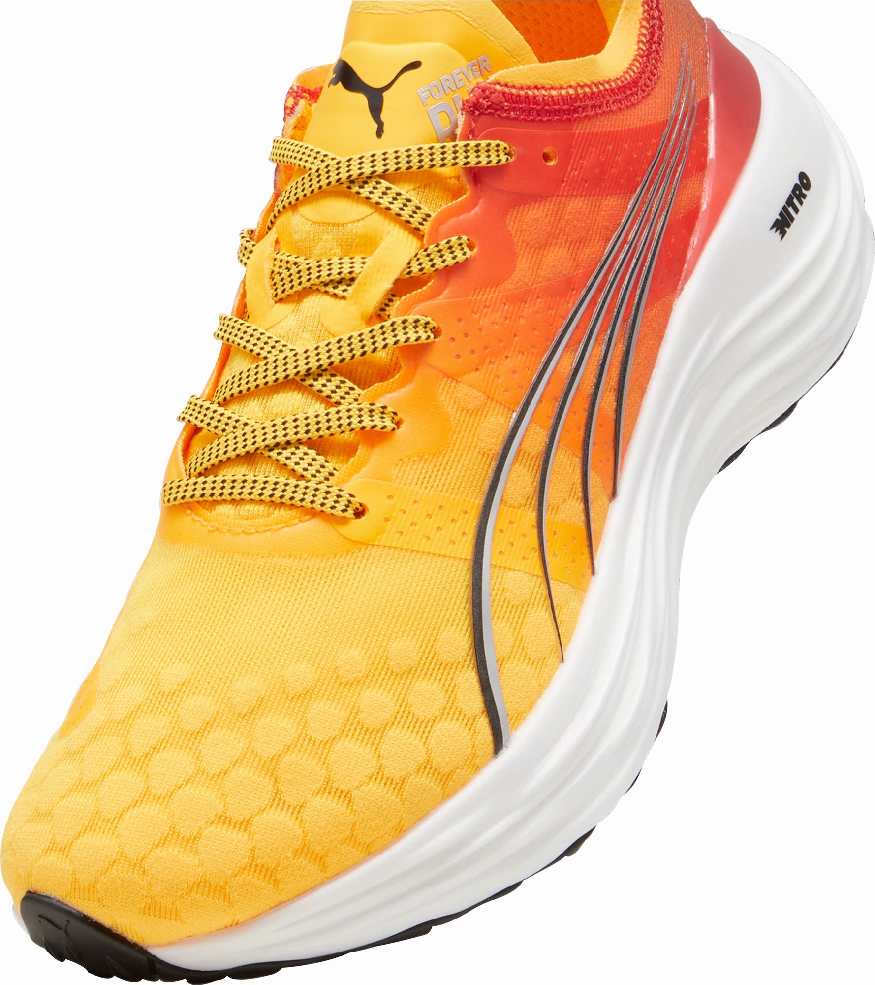 Puma ForeverRun Nitro Womens Running Shoes - Orange Stable Training Sneakers