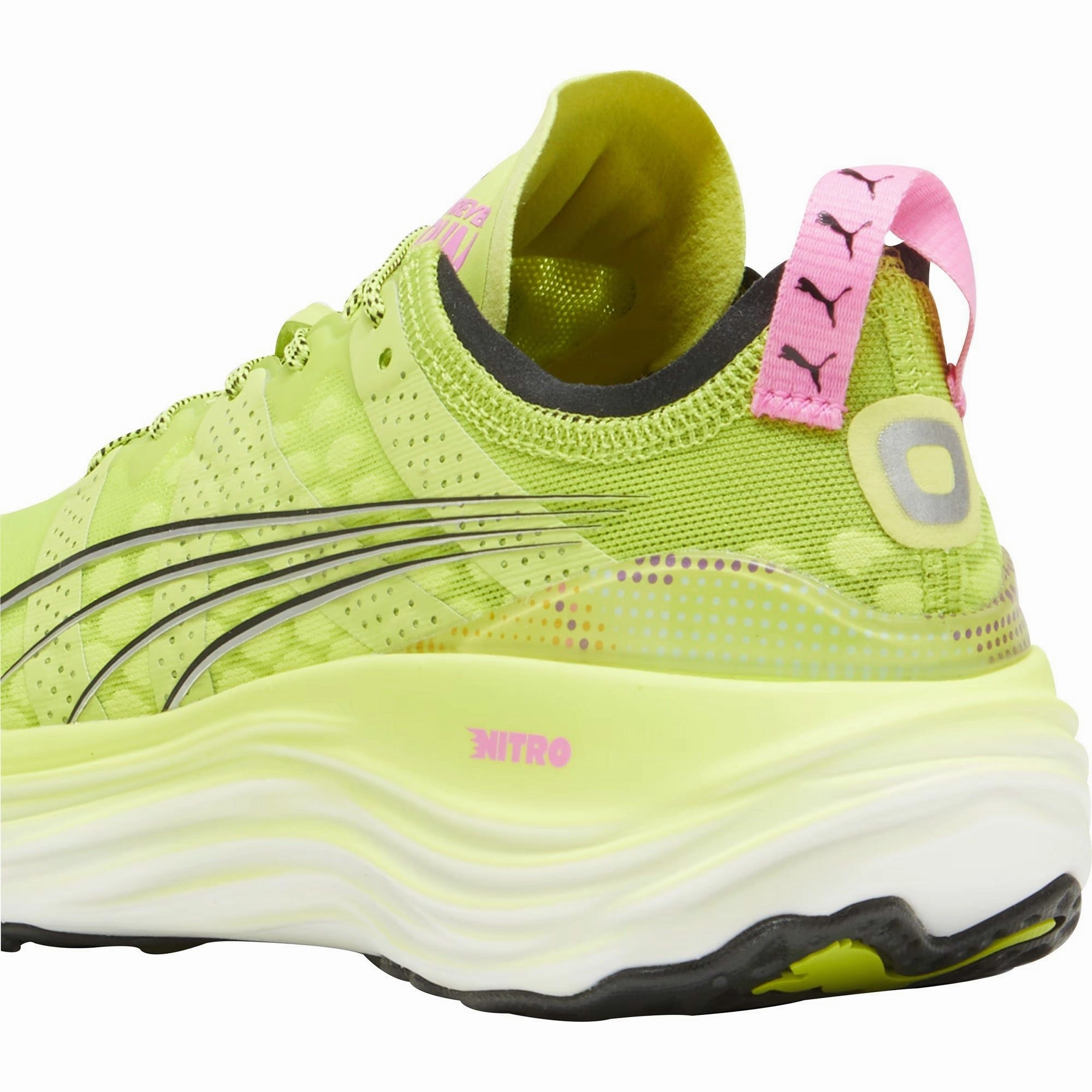 Puma ForeverRun Nitro Womens Running Shoes - Yellow Stable Training Sneakers